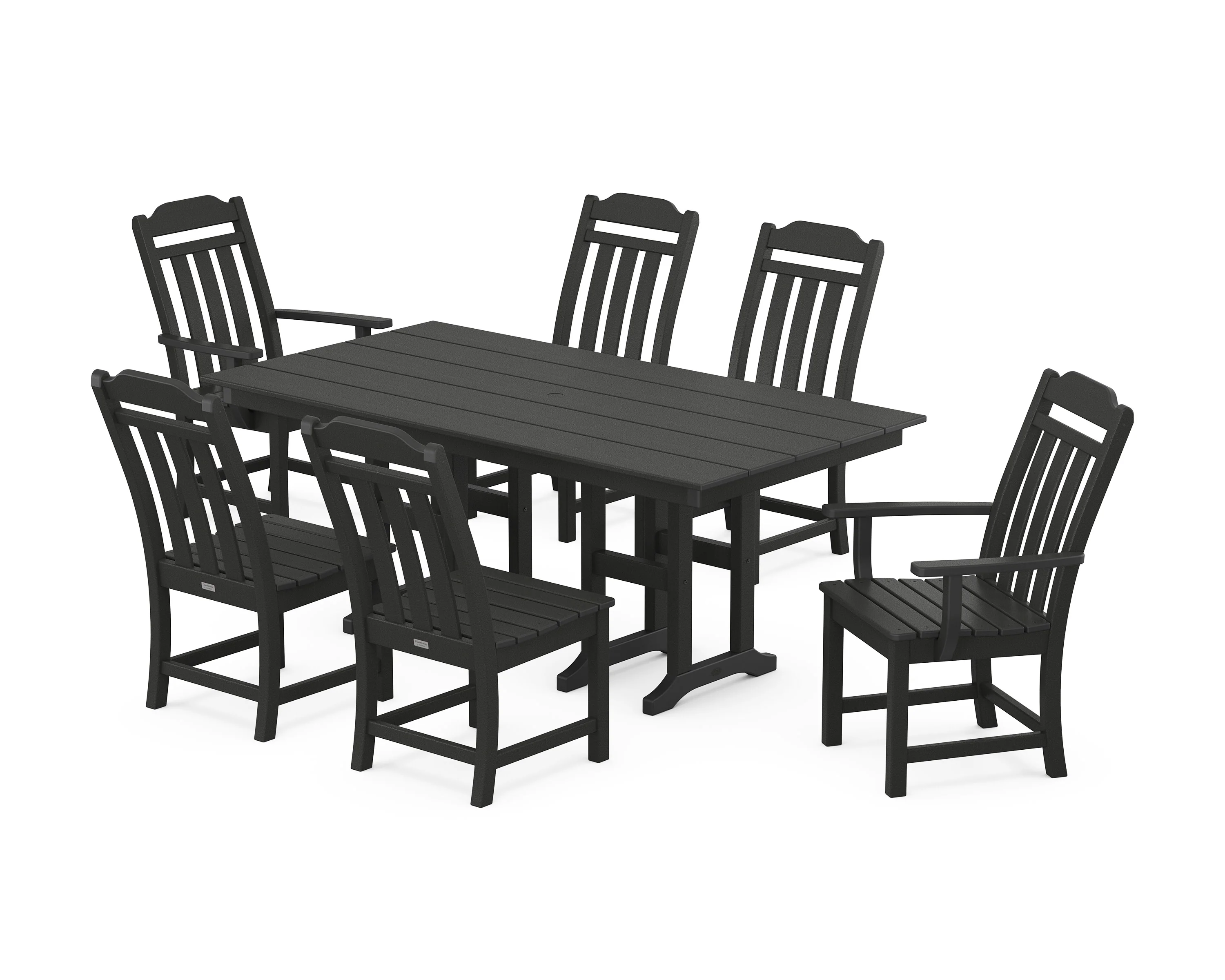 Cottage 7-Piece Farmhouse Dining Set - Image 4