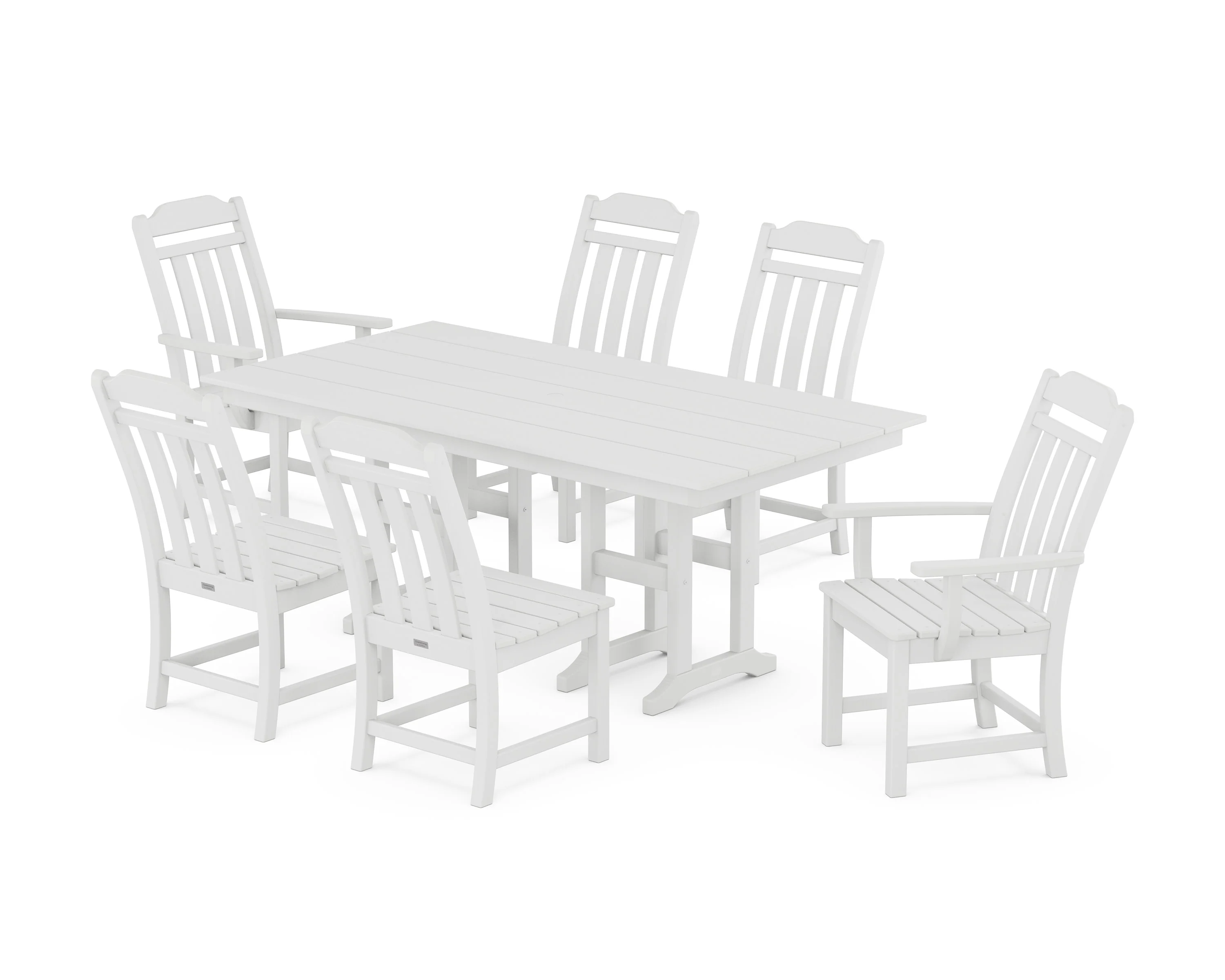 Cottage 7-Piece Farmhouse Dining Set - Image 7