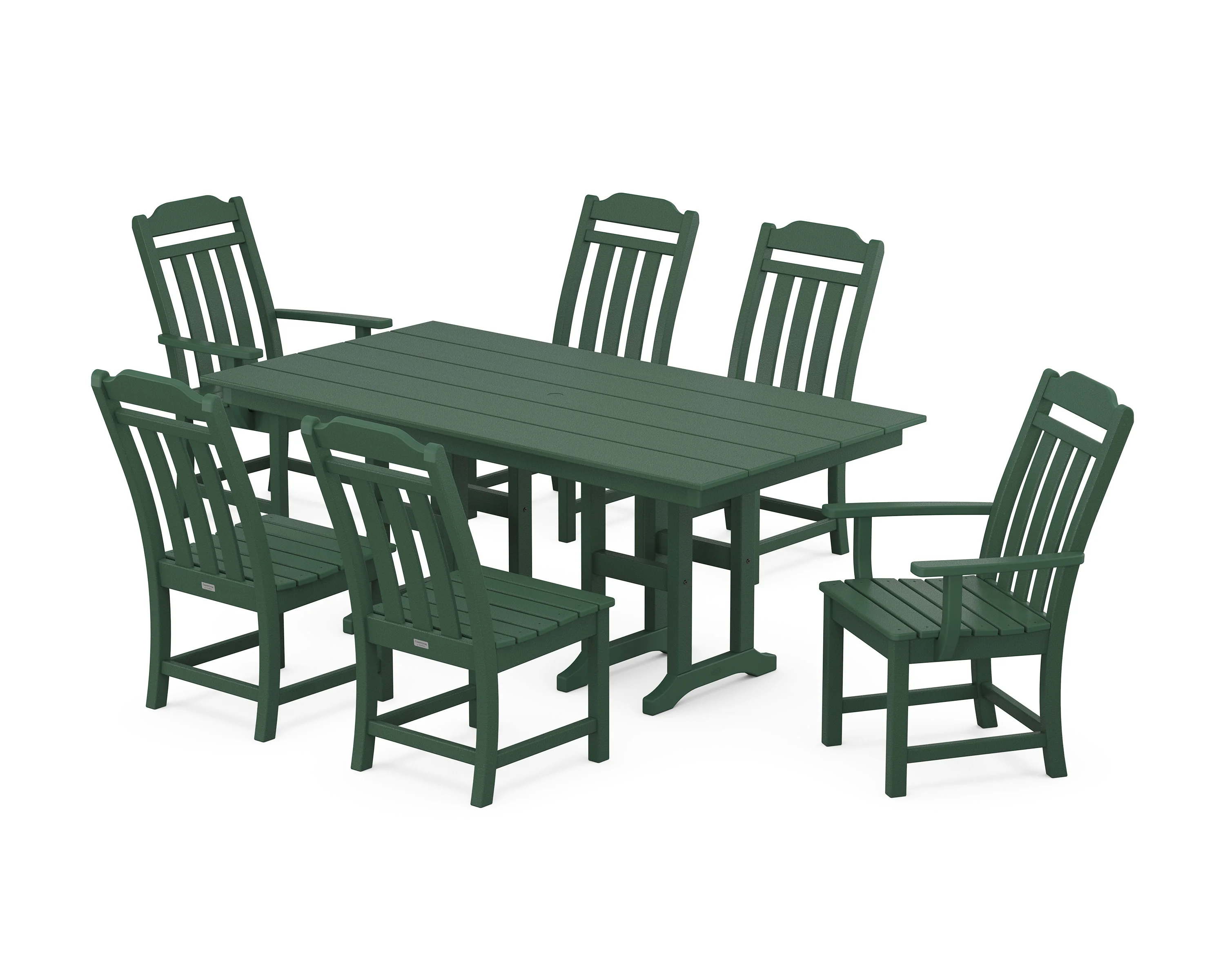 Cottage 7-Piece Farmhouse Dining Set - Image 8