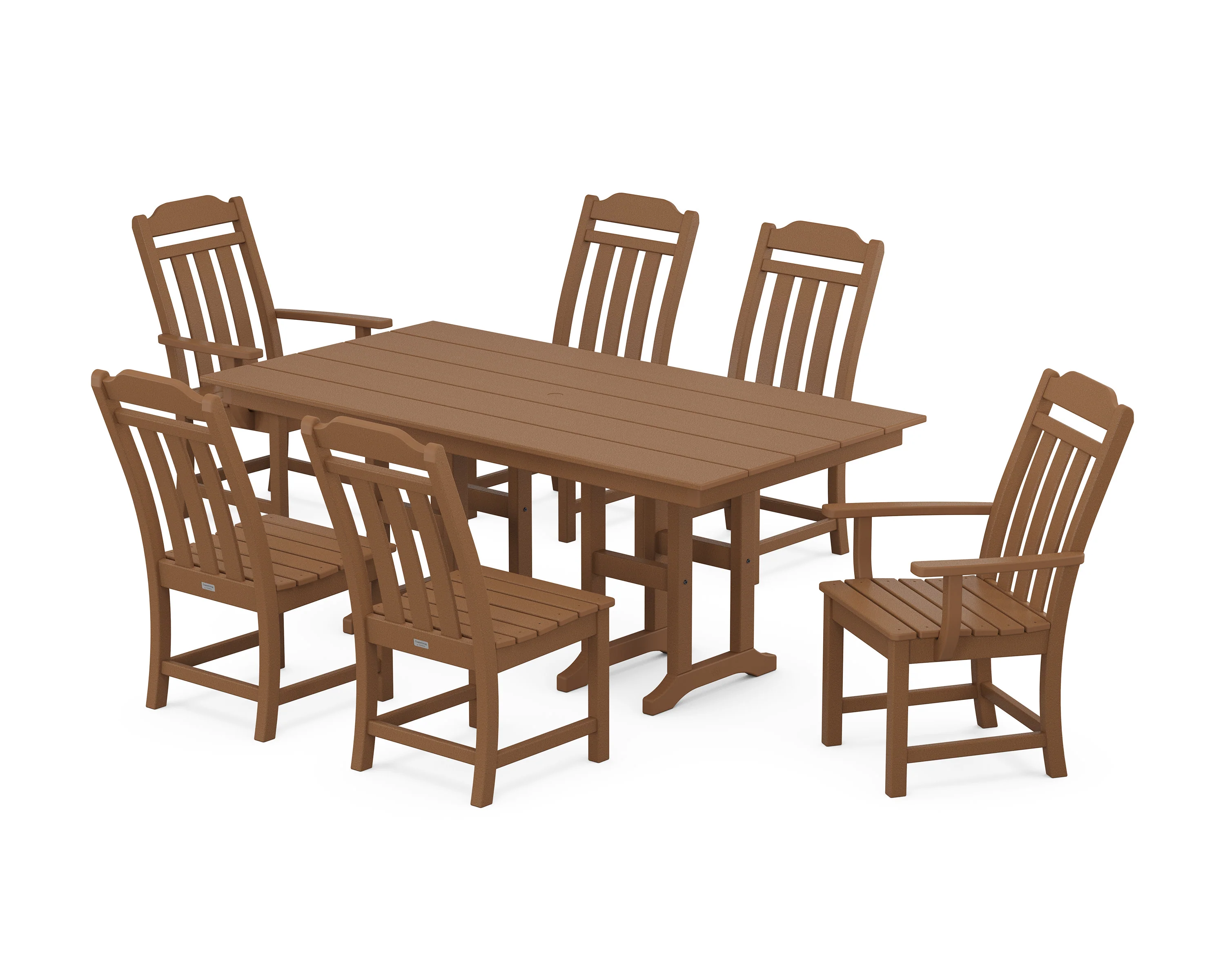Cottage 7-Piece Farmhouse Dining Set - Image 9