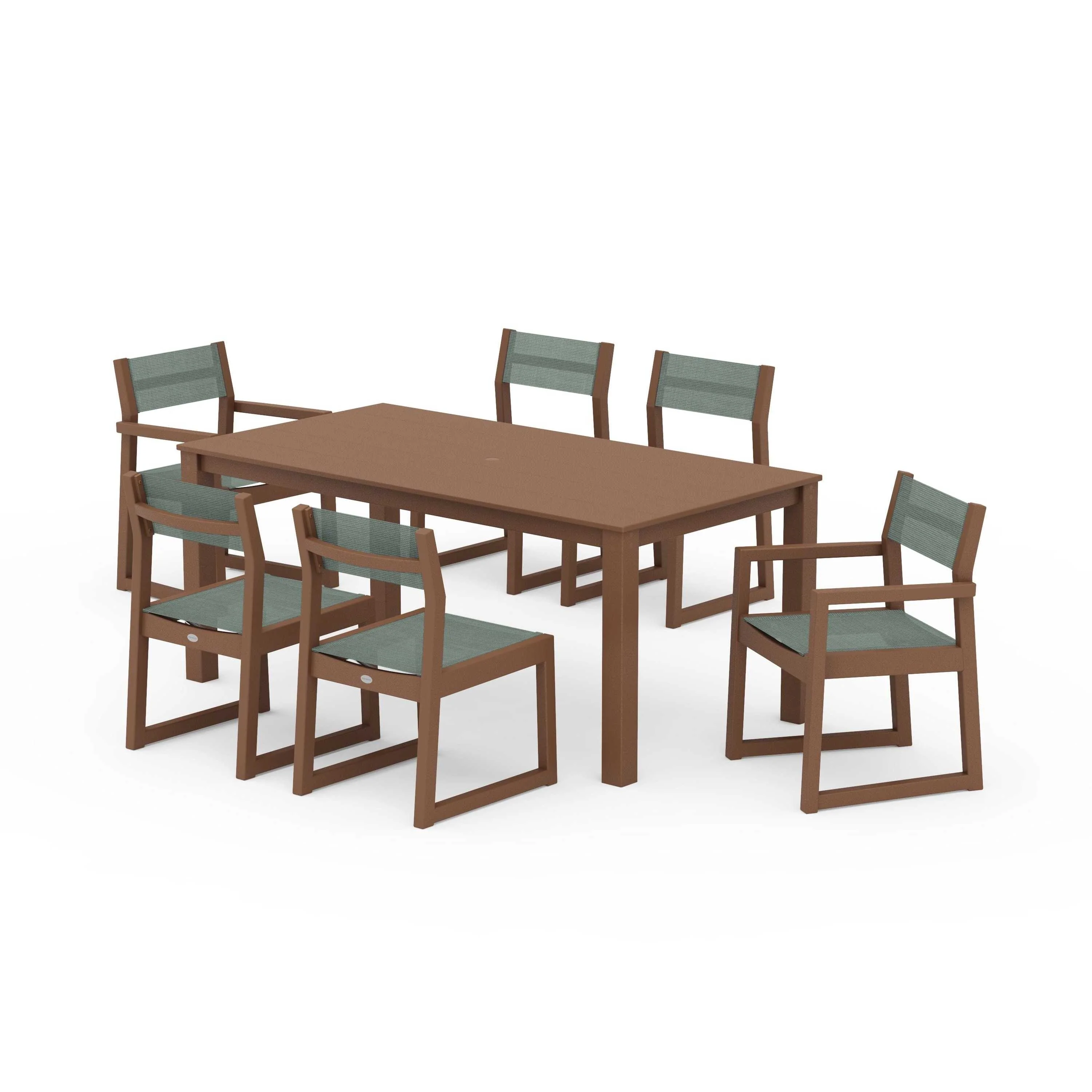 EDGE Sling 7-Piece Parsons Dining Set - Image 100