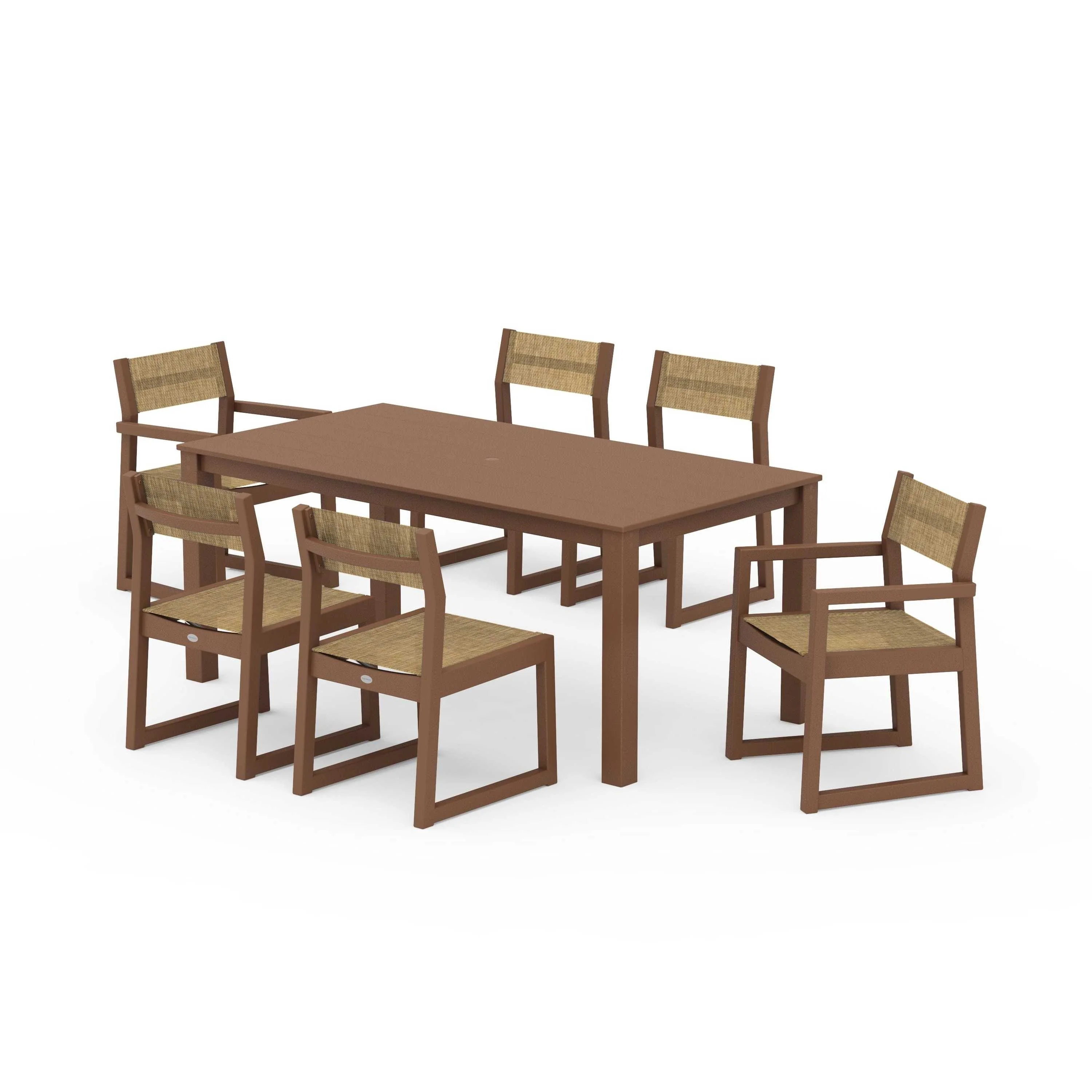 EDGE Sling 7-Piece Parsons Dining Set - Image 43