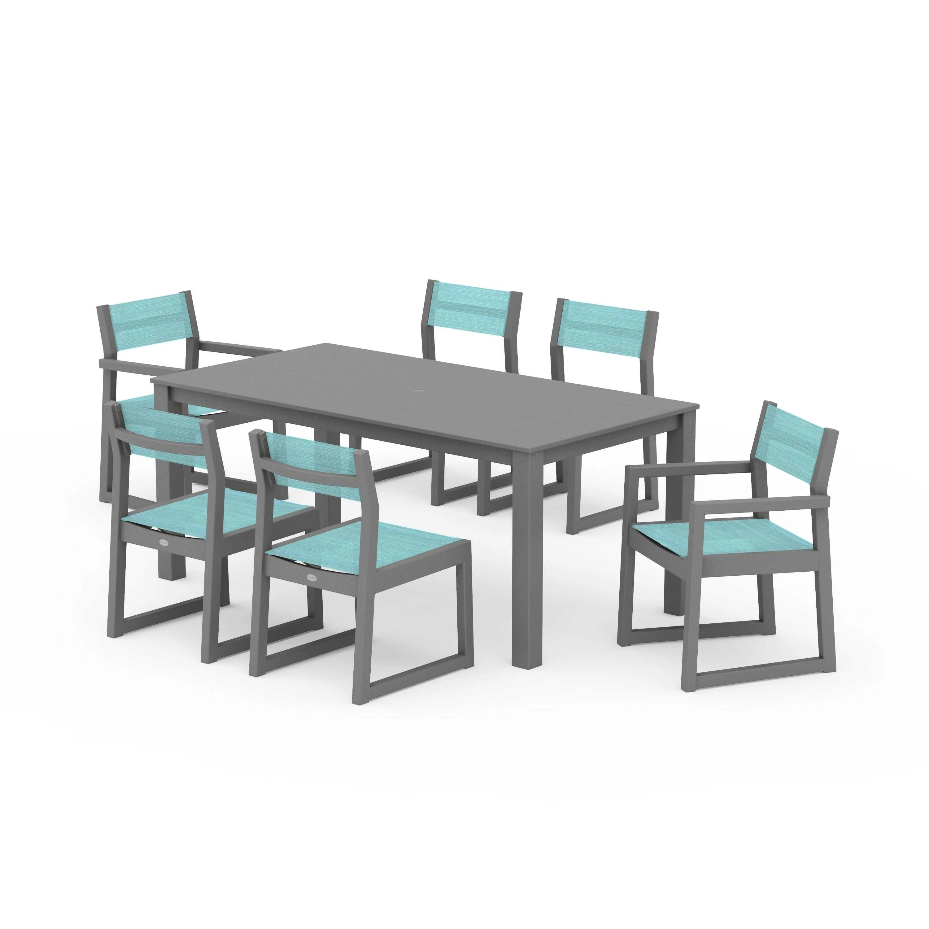 EDGE Sling 7-Piece Parsons Dining Set - Image 62