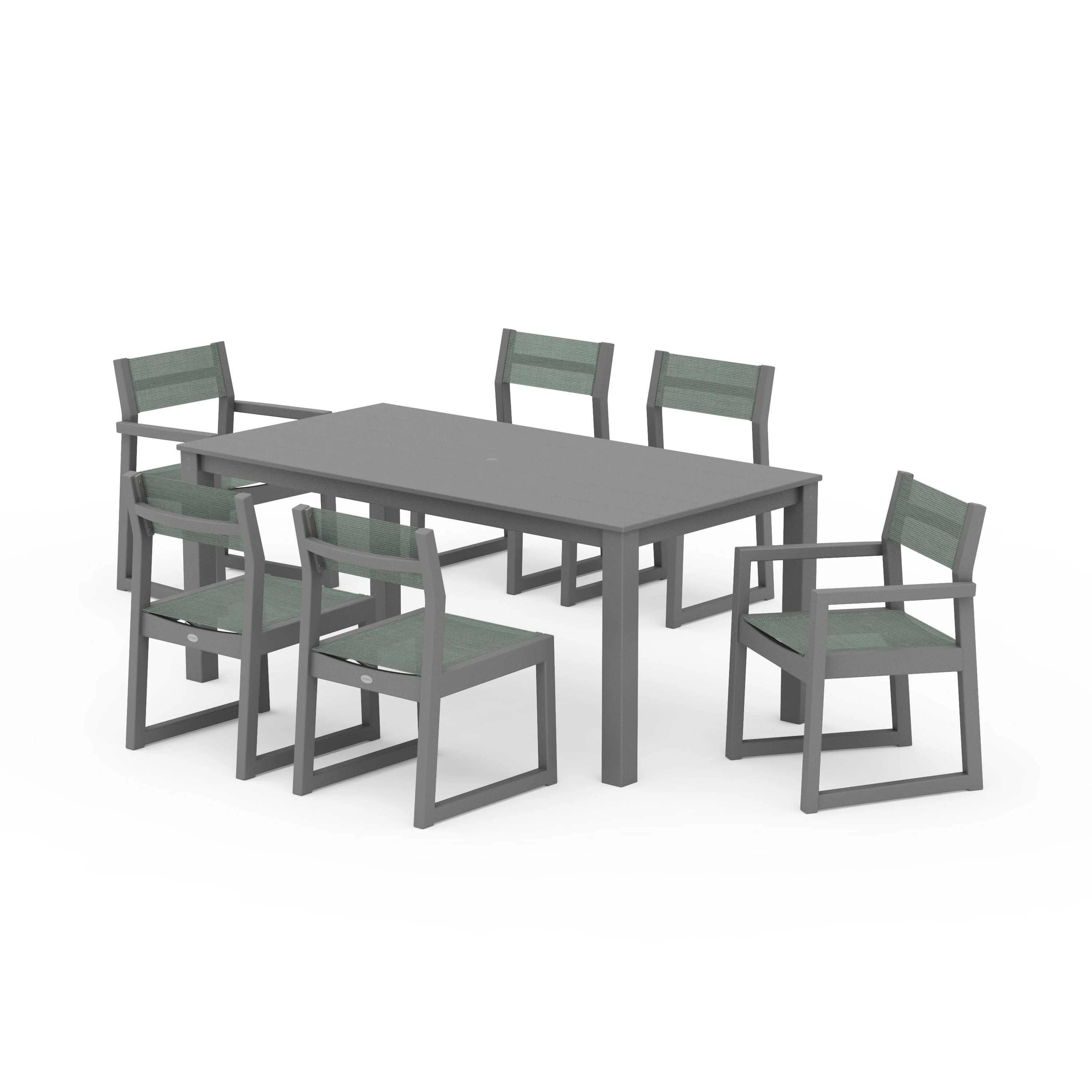 EDGE Sling 7-Piece Parsons Dining Set - Image 63