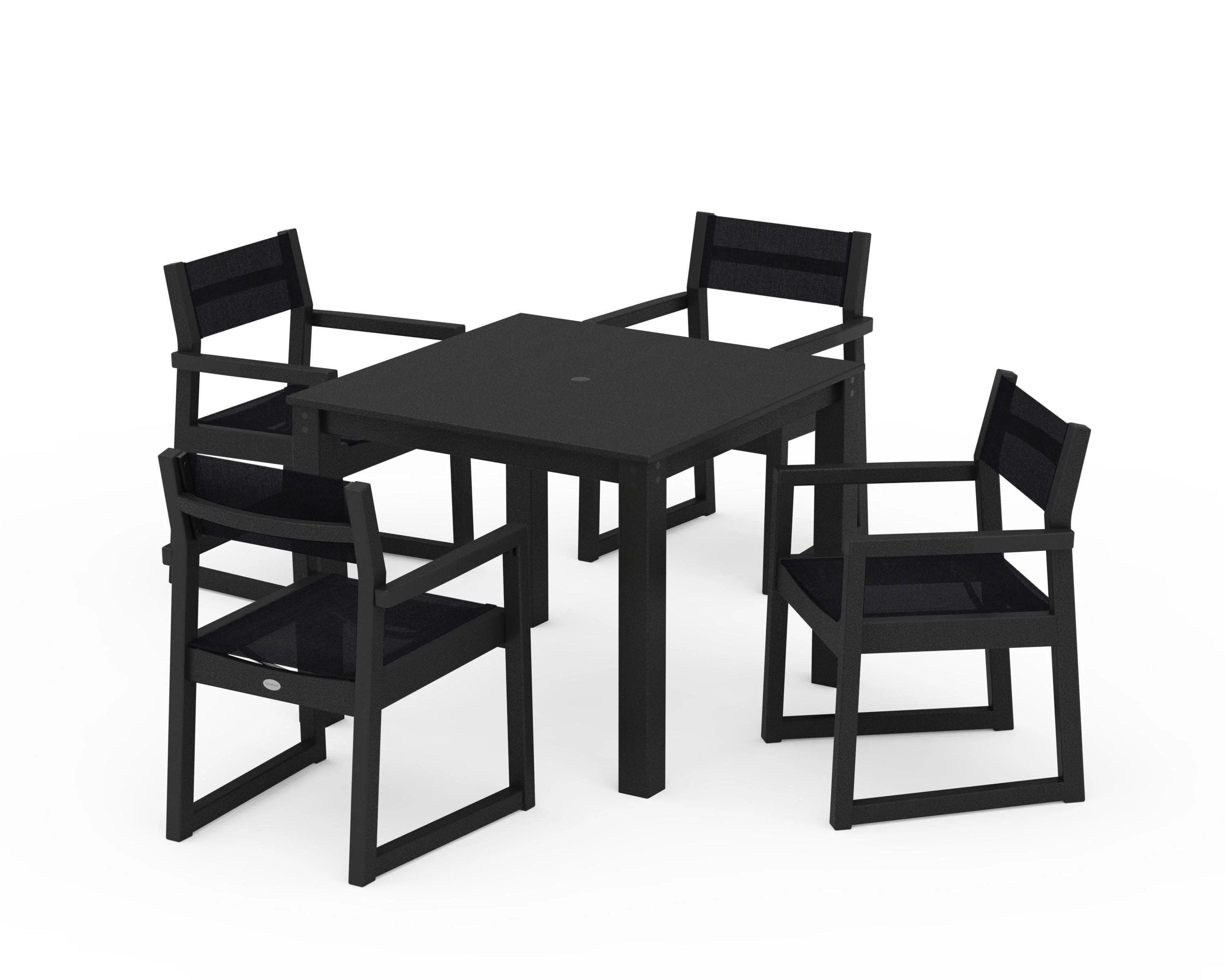 EDGE Sling Arm Chair 5-Piece Parsons Dining Set - Image 10