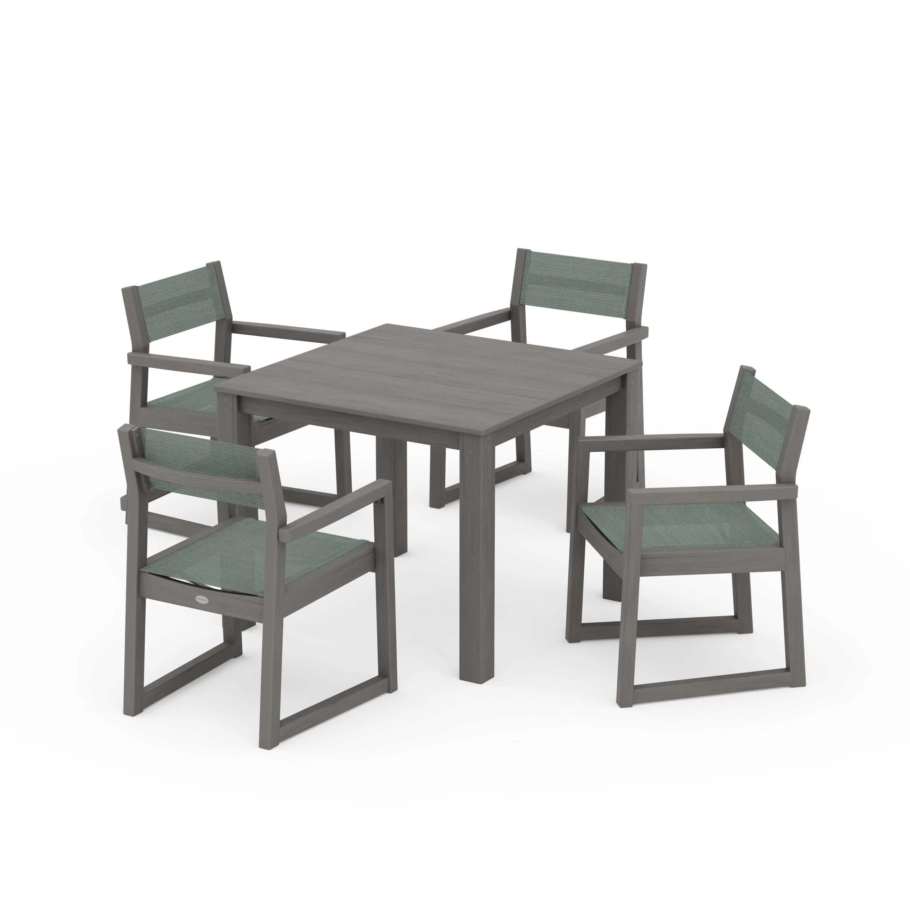 EDGE Sling Arm Chair 5-Piece Parsons Dining Set - Image 104