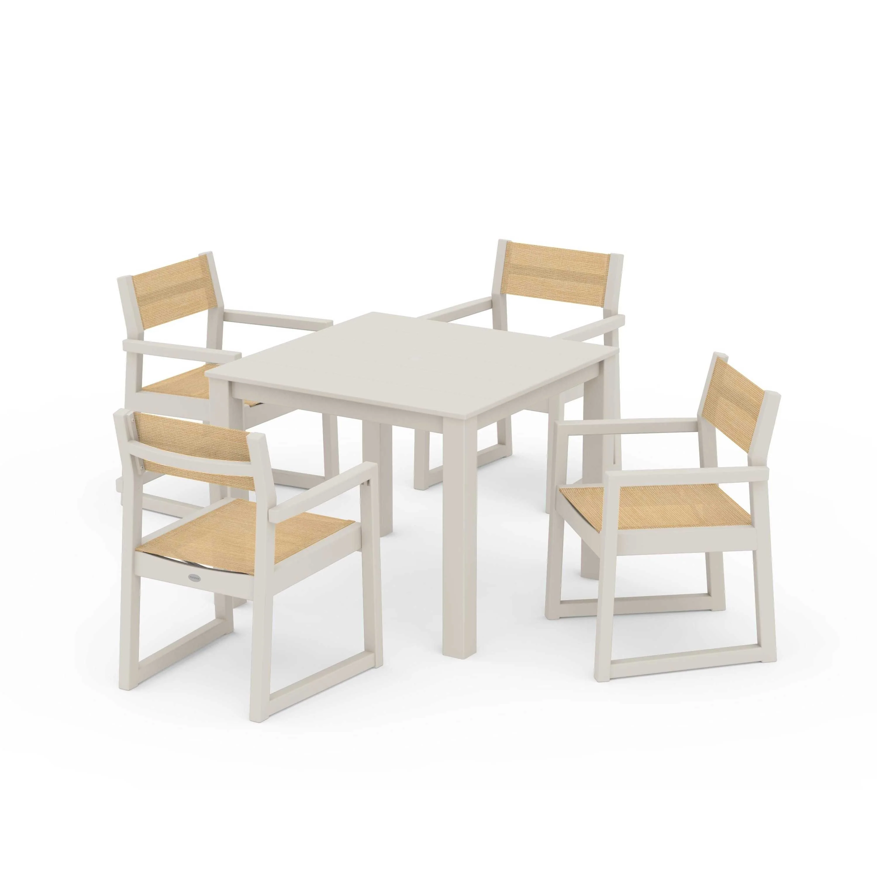 EDGE Sling Arm Chair 5-Piece Parsons Dining Set - Image 105