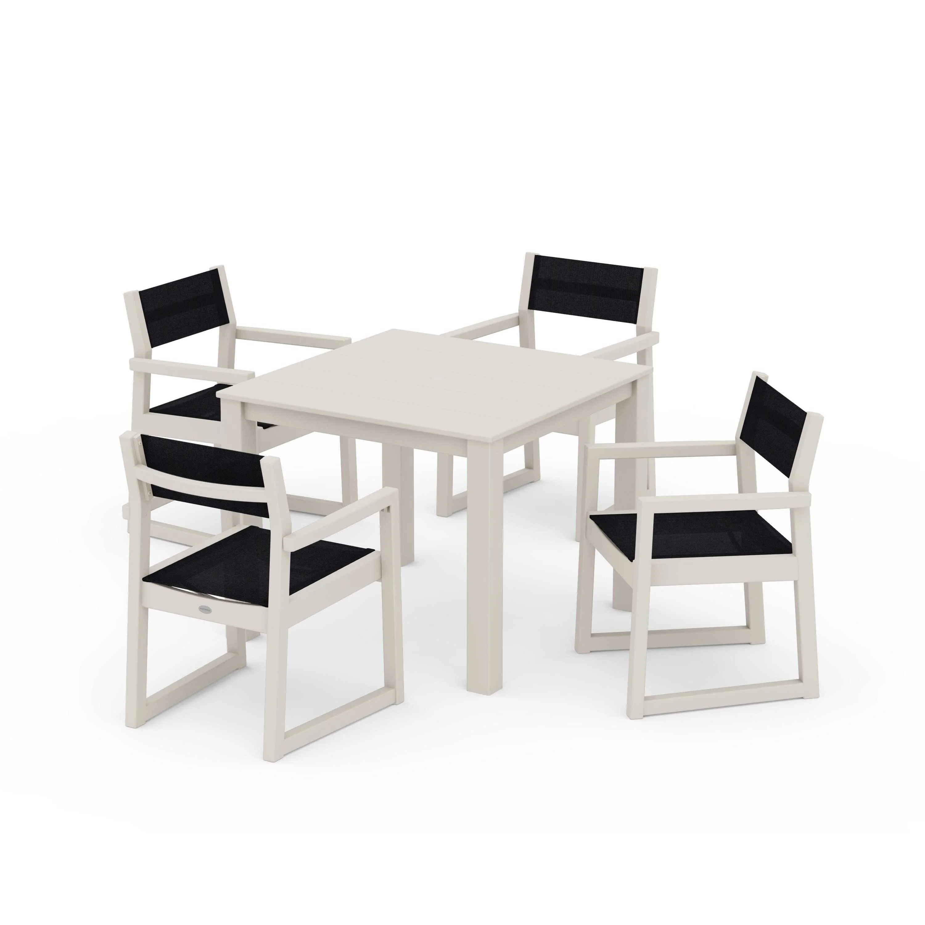 EDGE Sling Arm Chair 5-Piece Parsons Dining Set - Image 106