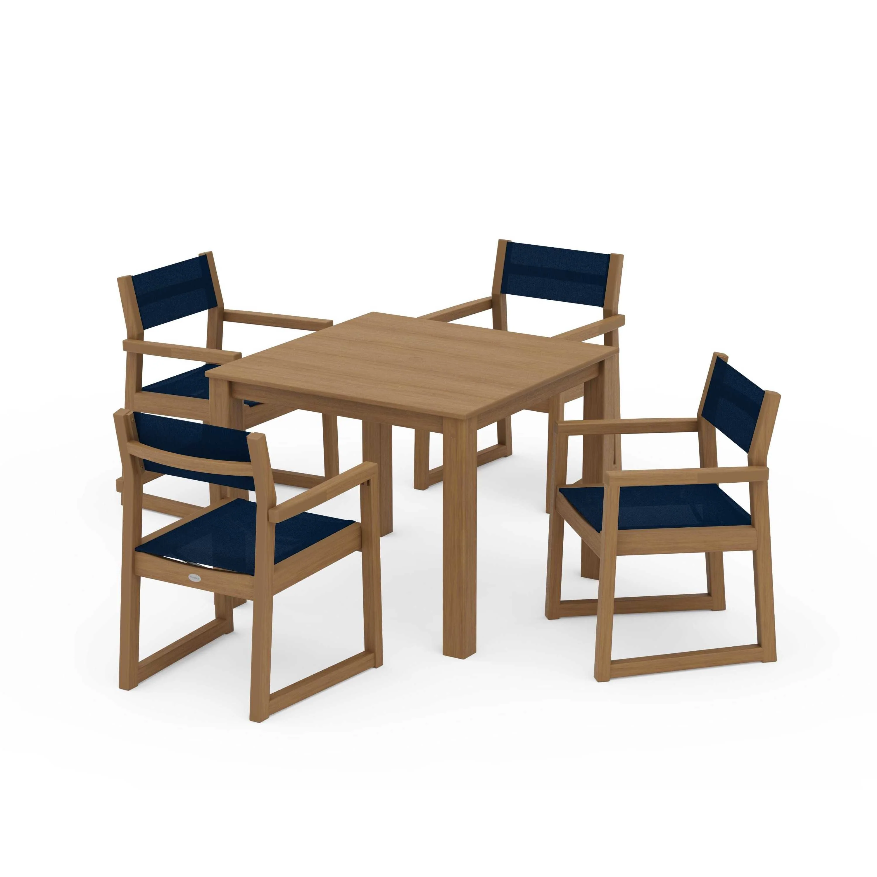 EDGE Sling Arm Chair 5-Piece Parsons Dining Set - Image 107