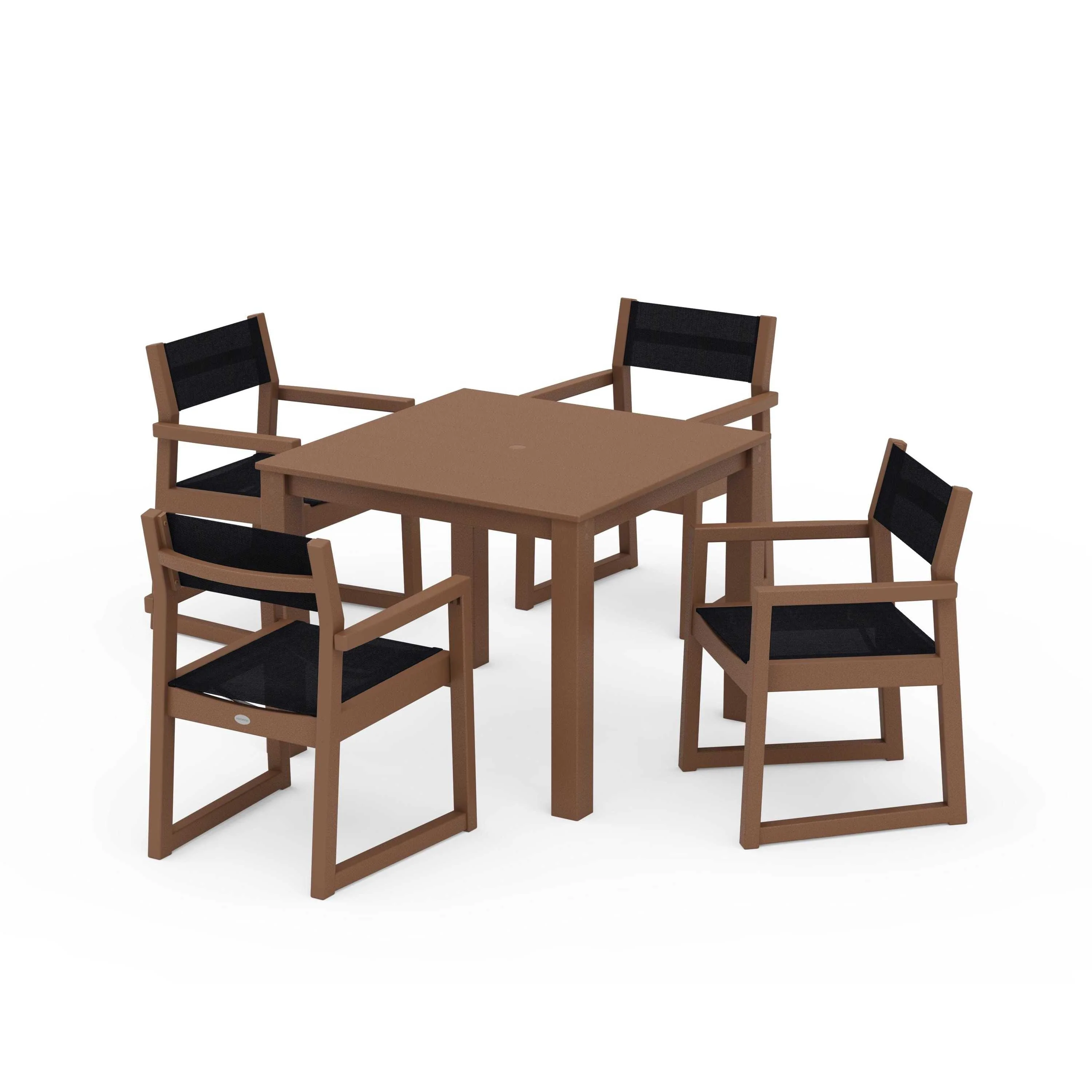 EDGE Sling Arm Chair 5-Piece Parsons Dining Set - Image 117
