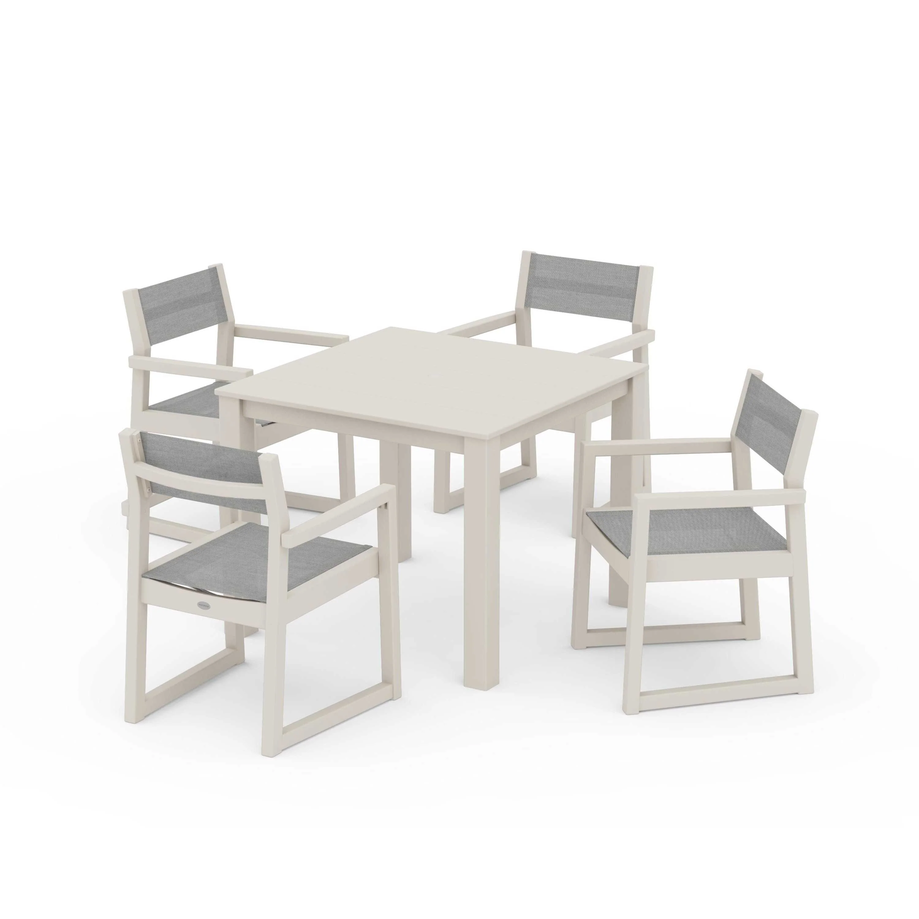 EDGE Sling Arm Chair 5-Piece Parsons Dining Set - Image 123