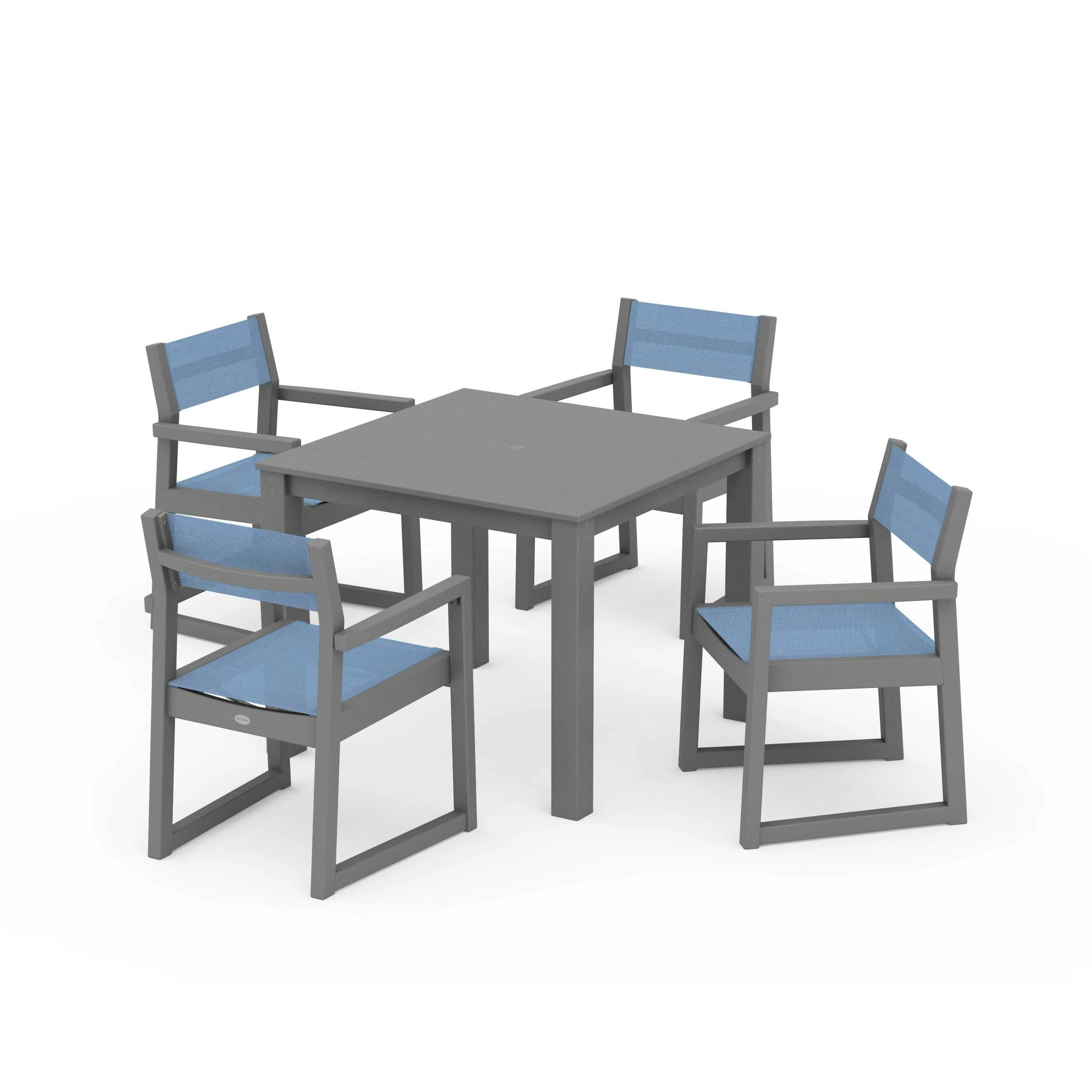 EDGE Sling Arm Chair 5-Piece Parsons Dining Set - Image 124
