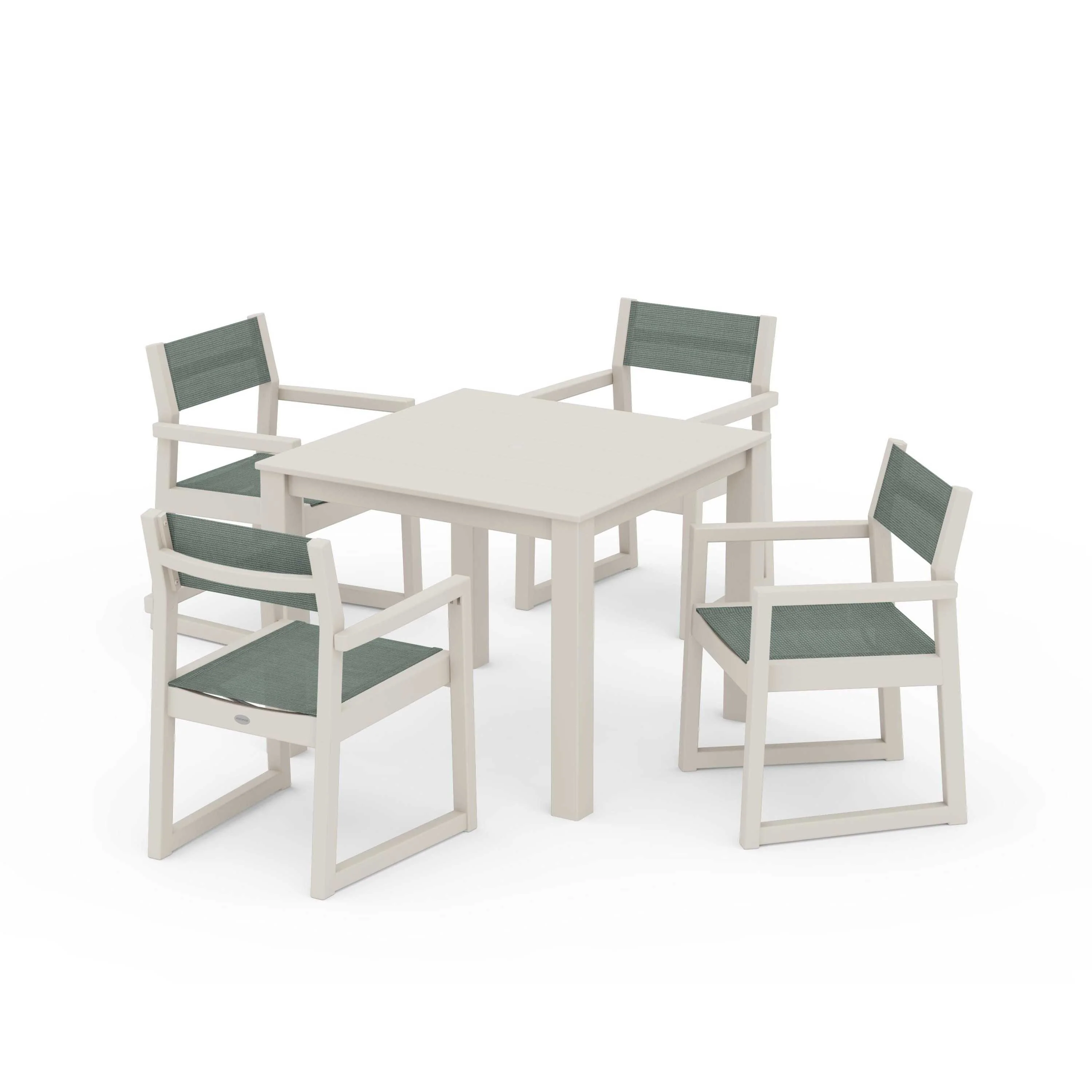 EDGE Sling Arm Chair 5-Piece Parsons Dining Set - Image 126