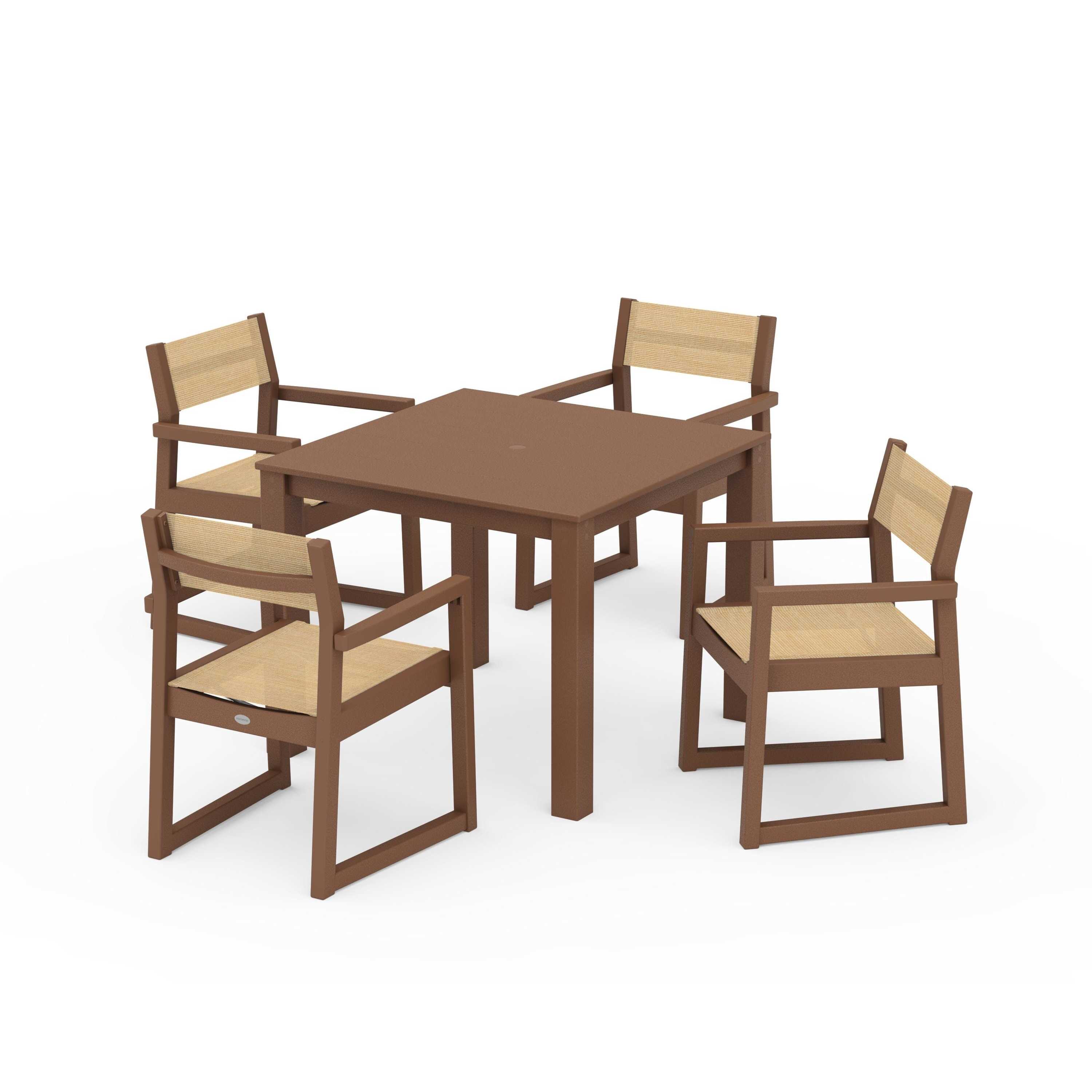 EDGE Sling Arm Chair 5-Piece Parsons Dining Set - Image 127