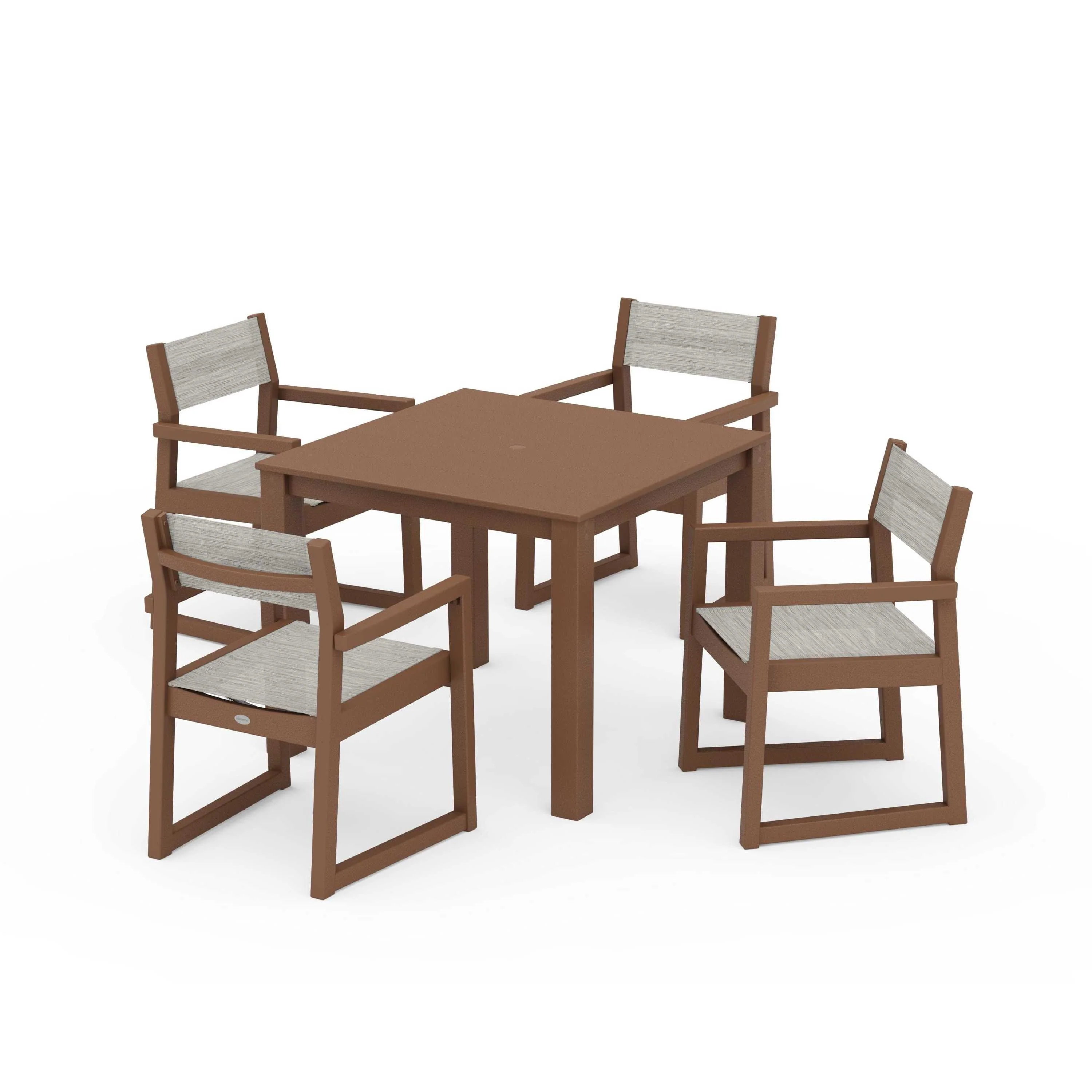 EDGE Sling Arm Chair 5-Piece Parsons Dining Set - Image 128