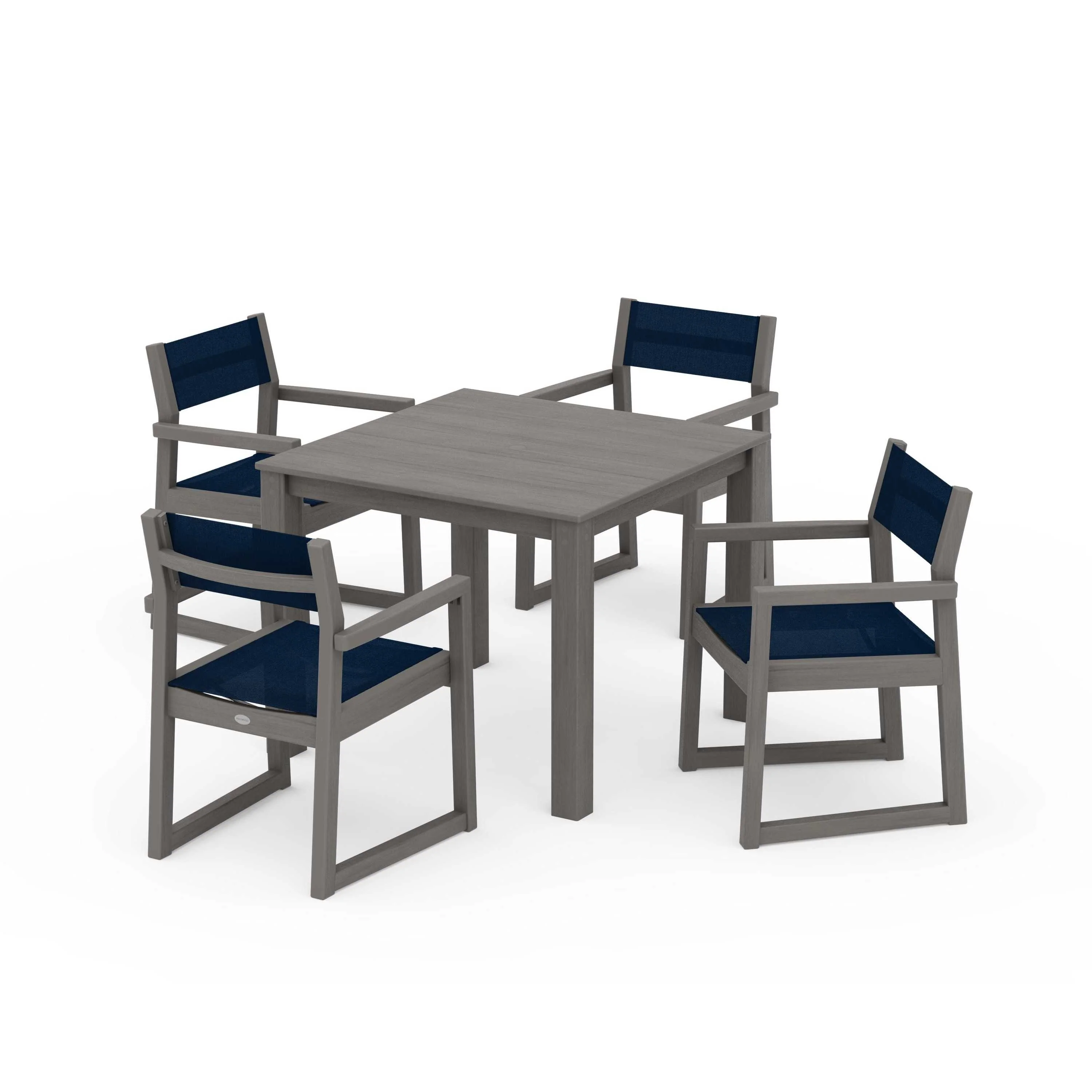EDGE Sling Arm Chair 5-Piece Parsons Dining Set - Image 129