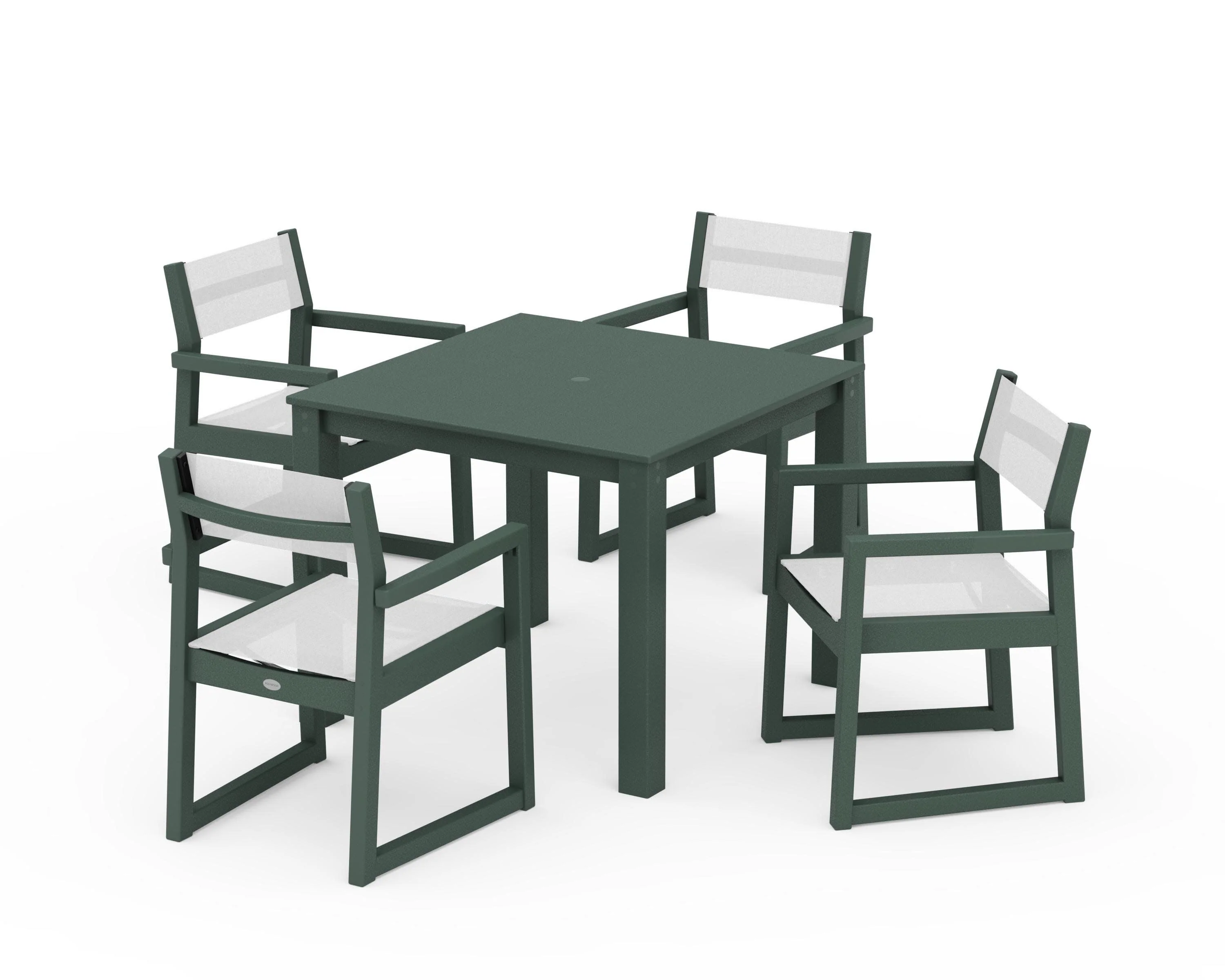 EDGE Sling Arm Chair 5-Piece Parsons Dining Set - Image 13