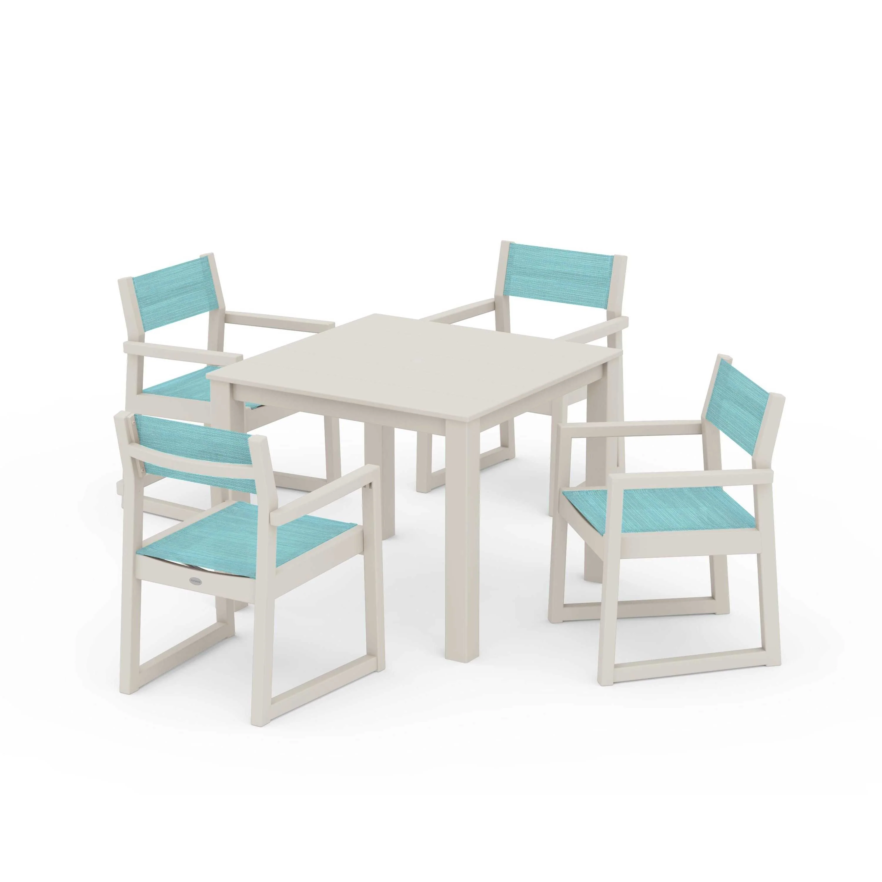 EDGE Sling Arm Chair 5-Piece Parsons Dining Set - Image 130