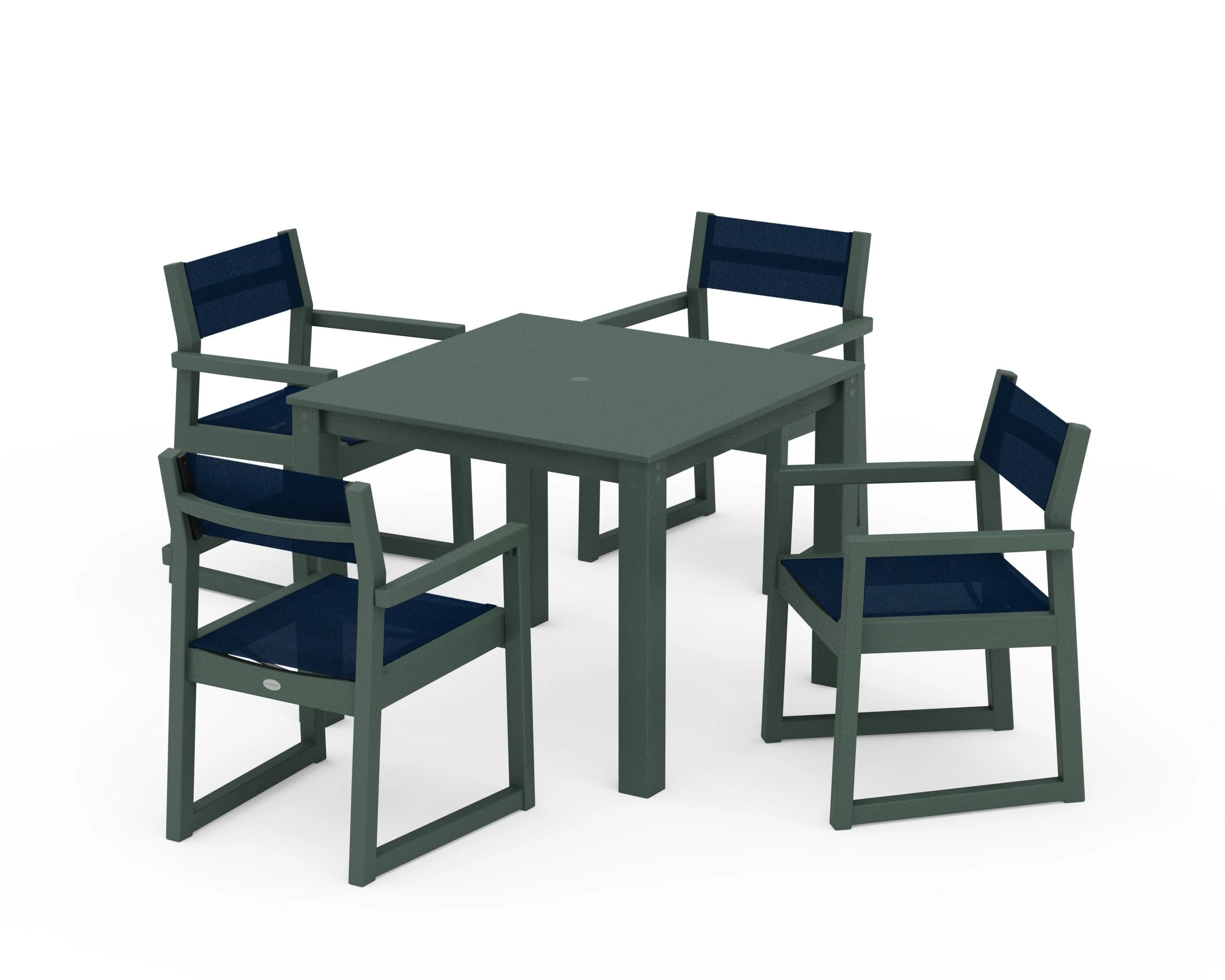 EDGE Sling Arm Chair 5-Piece Parsons Dining Set - Image 14
