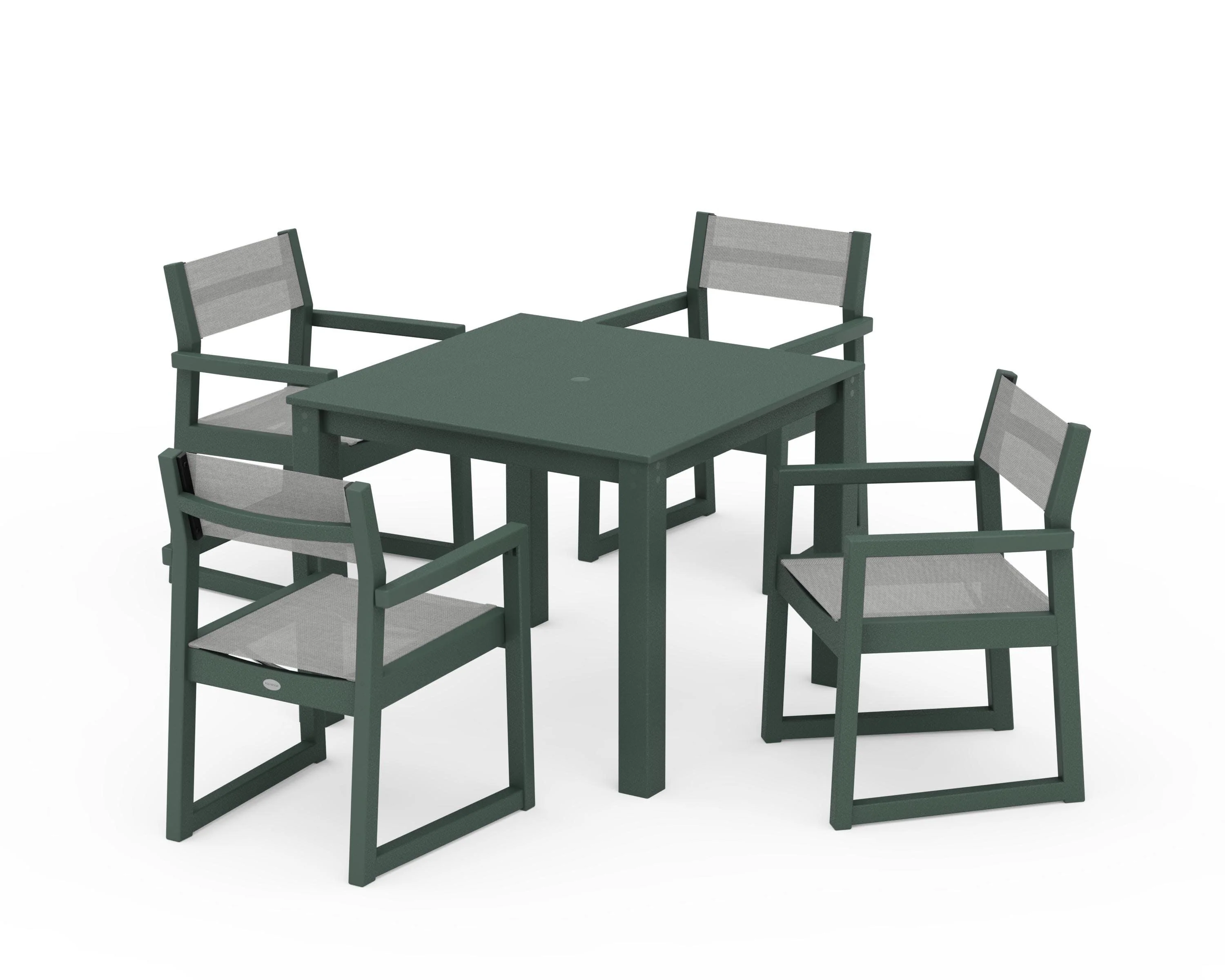 EDGE Sling Arm Chair 5-Piece Parsons Dining Set - Image 15