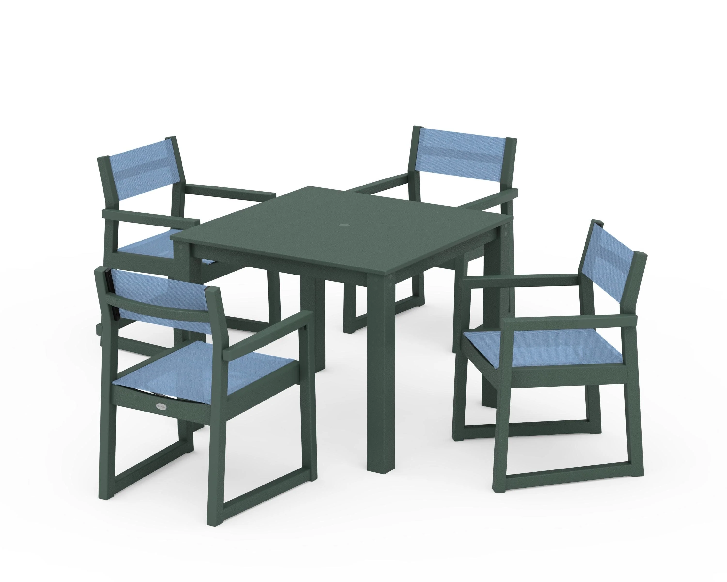 EDGE Sling Arm Chair 5-Piece Parsons Dining Set - Image 16