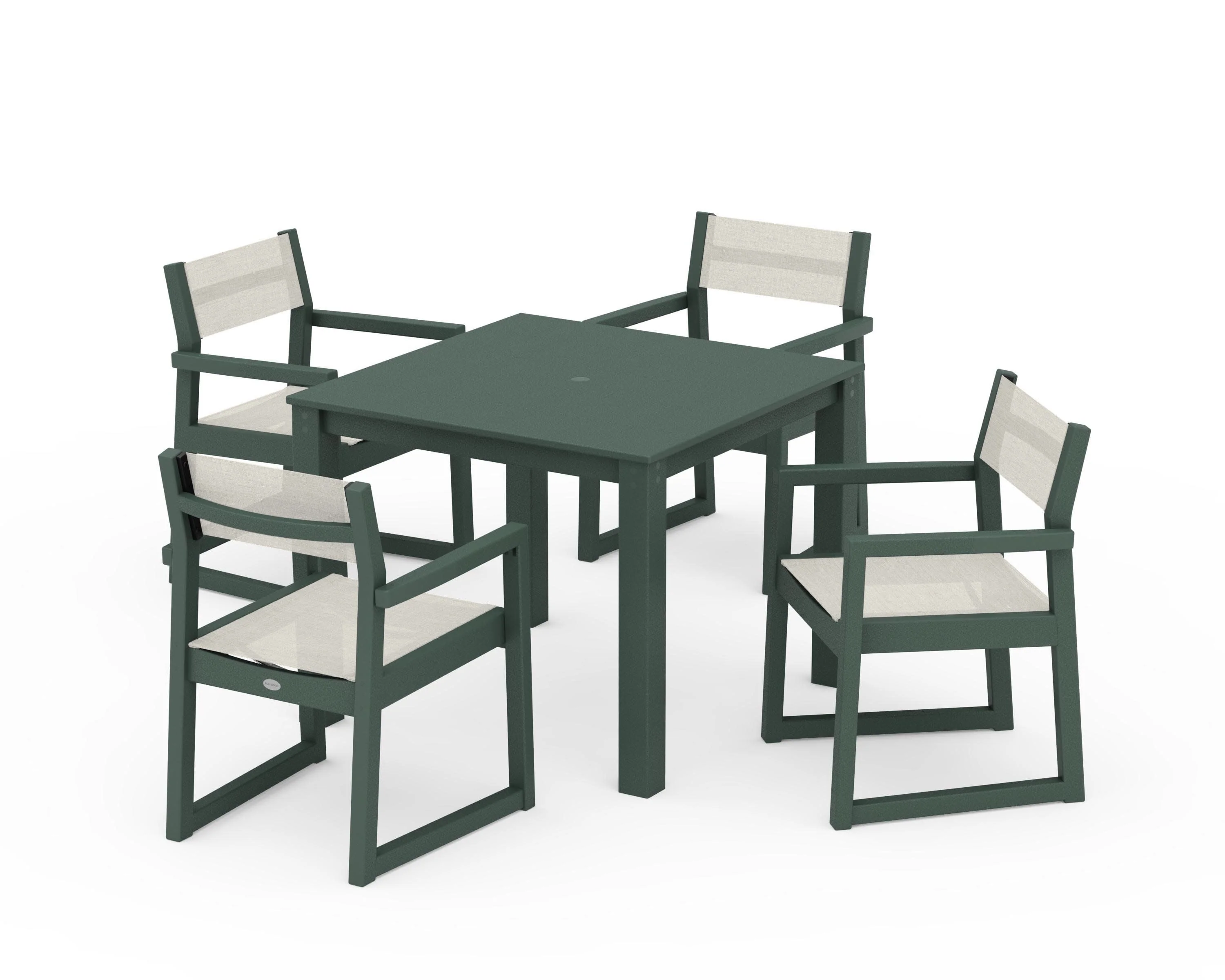 EDGE Sling Arm Chair 5-Piece Parsons Dining Set - Image 18