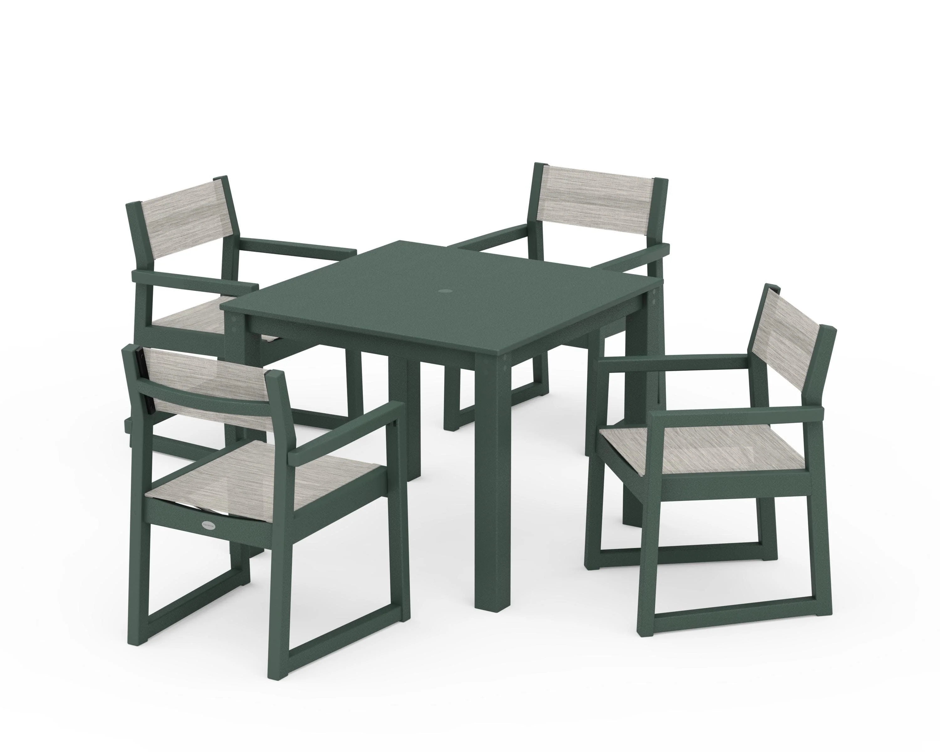 EDGE Sling Arm Chair 5-Piece Parsons Dining Set - Image 19