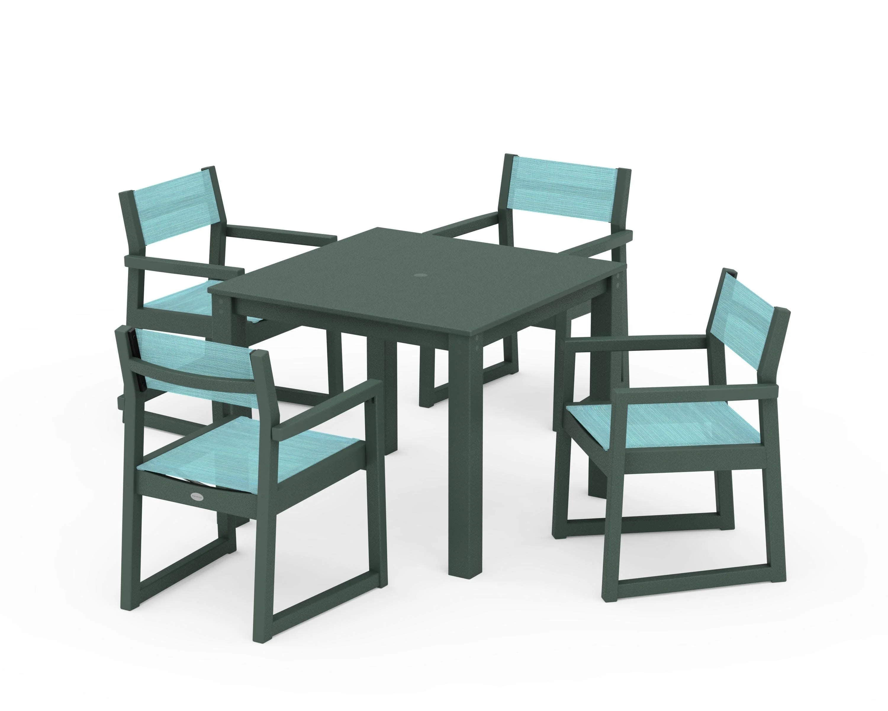 EDGE Sling Arm Chair 5-Piece Parsons Dining Set - Image 20