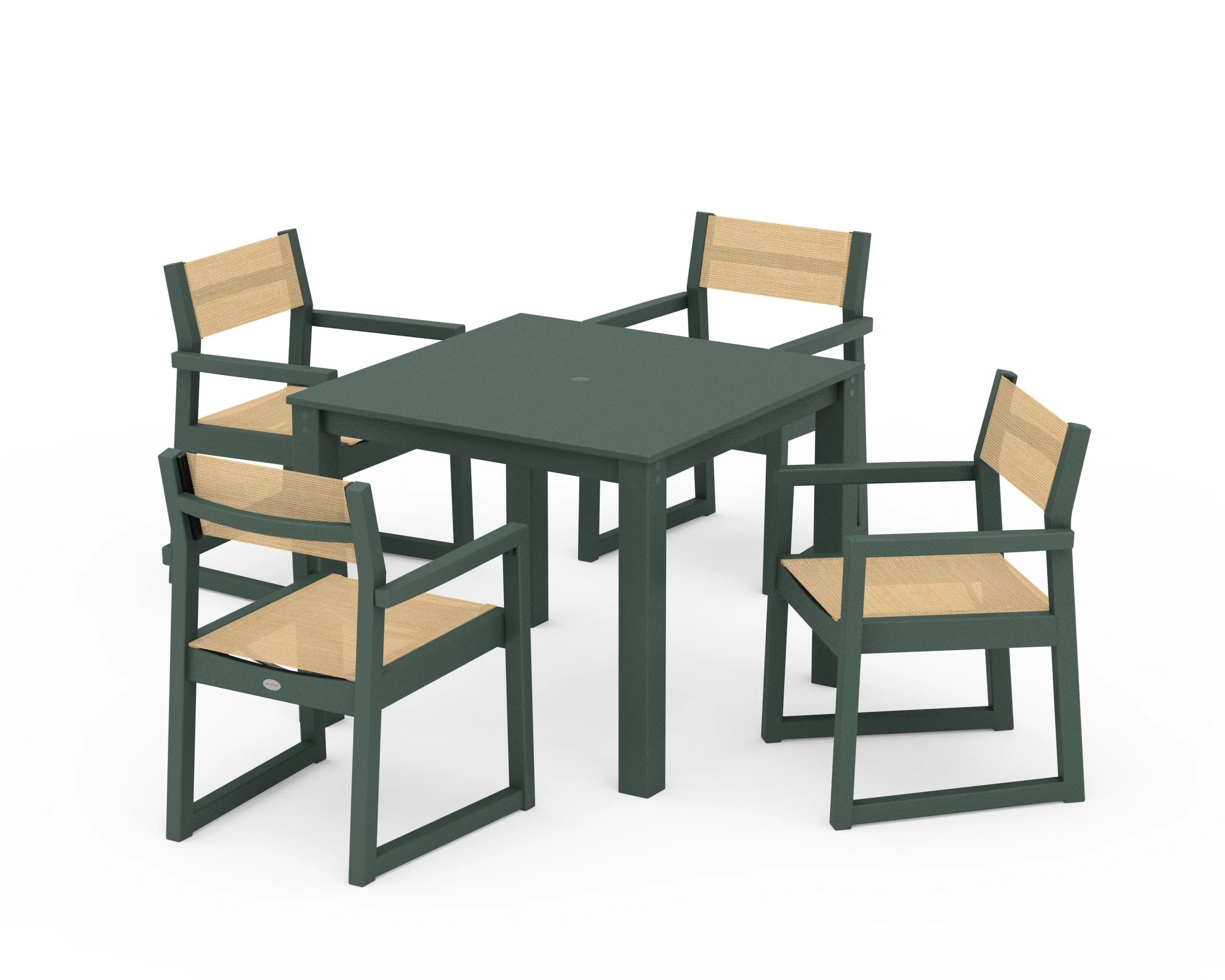 EDGE Sling Arm Chair 5-Piece Parsons Dining Set - Image 22