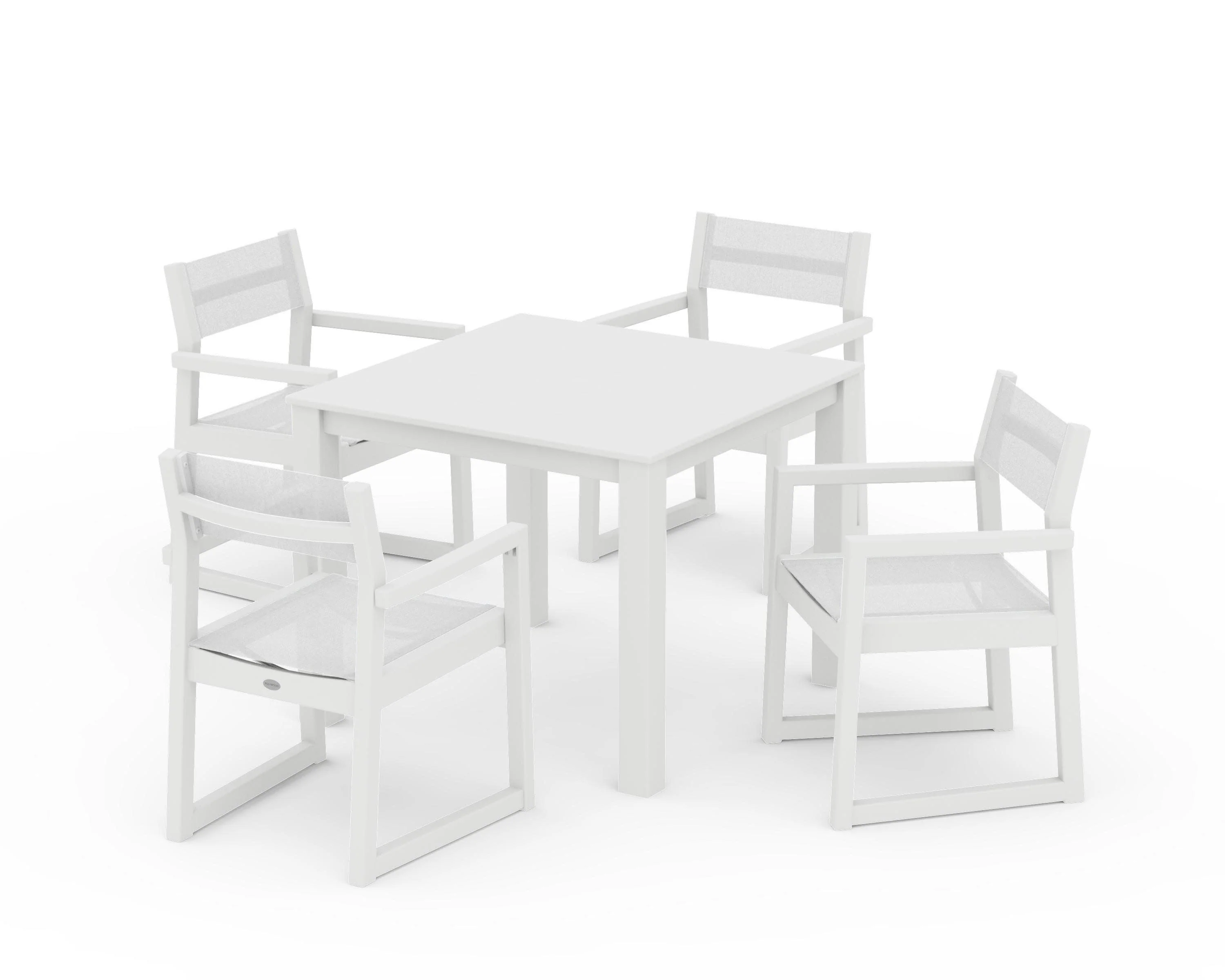 EDGE Sling Arm Chair 5-Piece Parsons Dining Set - Image 24