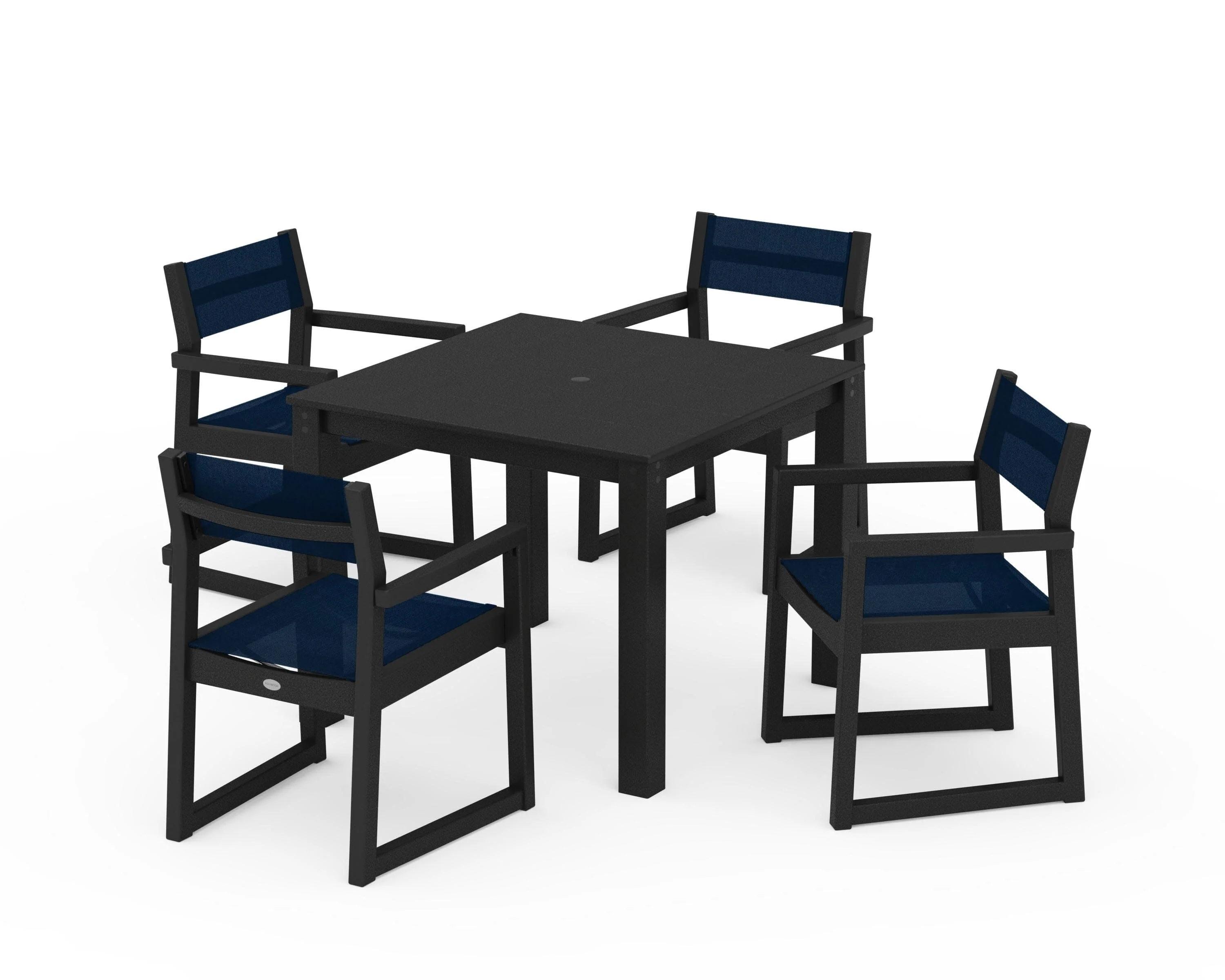 EDGE Sling Arm Chair 5-Piece Parsons Dining Set - Image 3