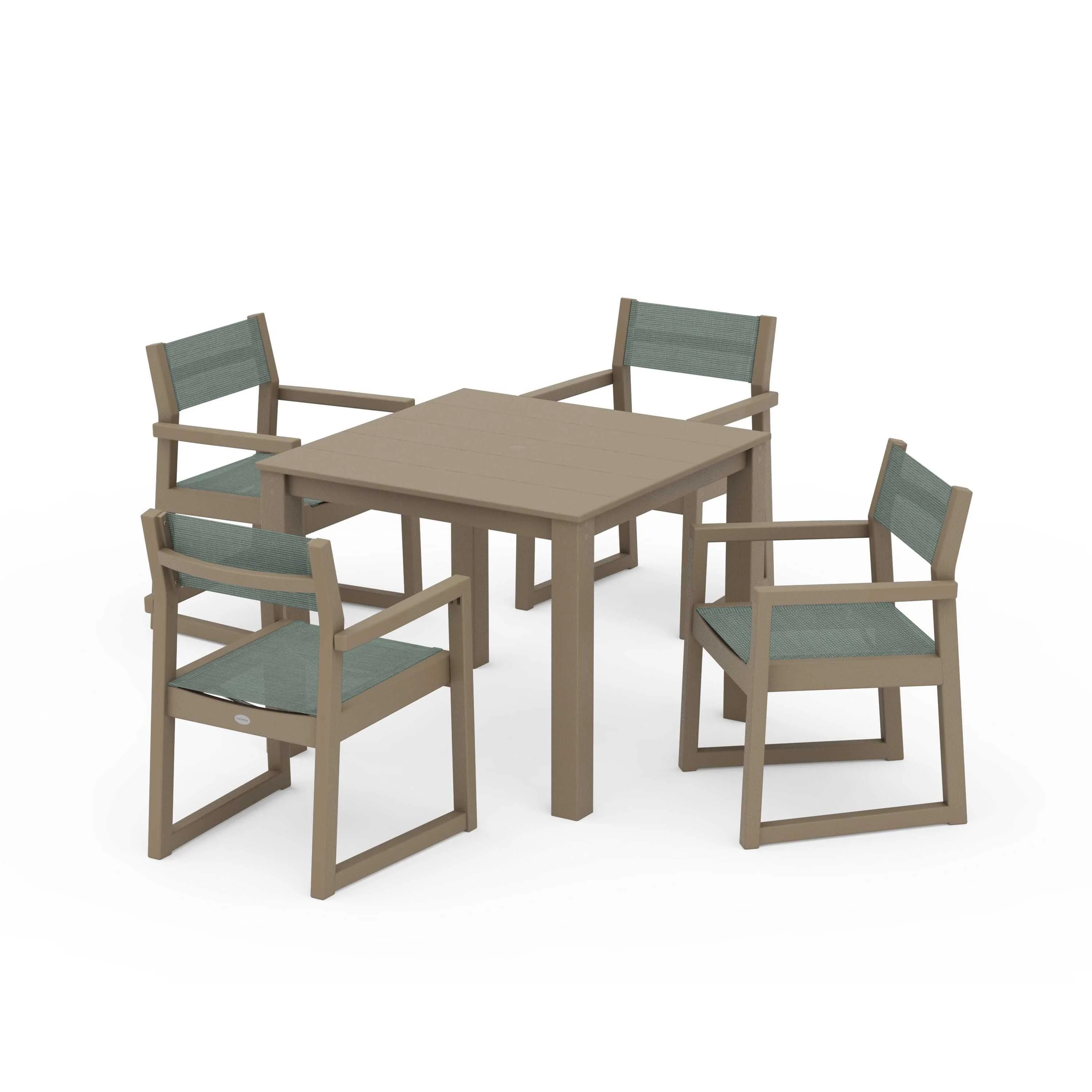 EDGE Sling Arm Chair 5-Piece Parsons Dining Set - Image 34