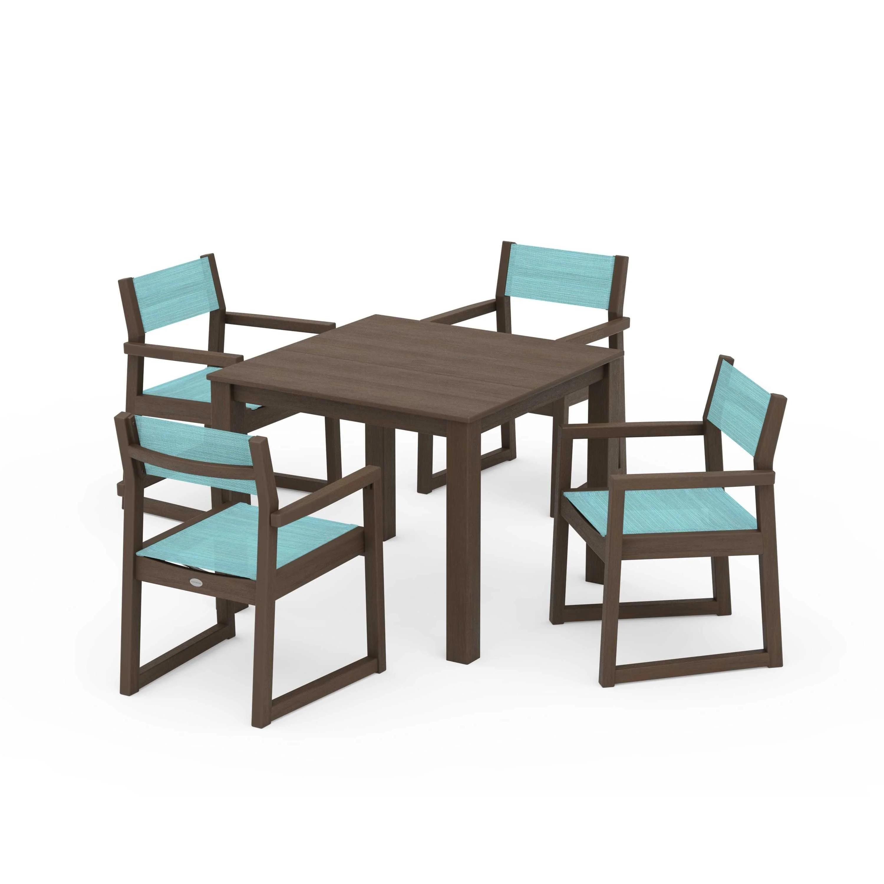 EDGE Sling Arm Chair 5-Piece Parsons Dining Set - Image 37