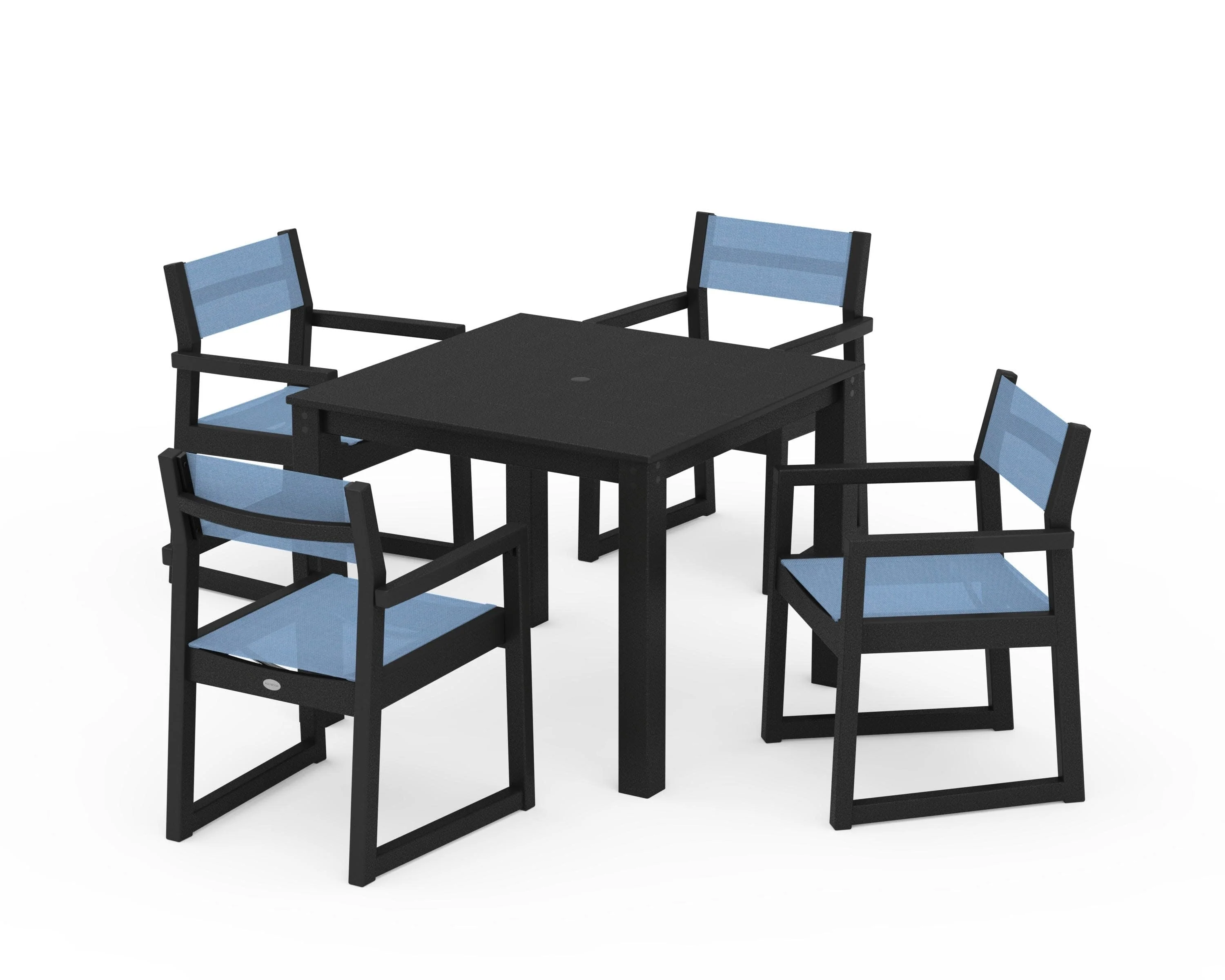 EDGE Sling Arm Chair 5-Piece Parsons Dining Set - Image 5