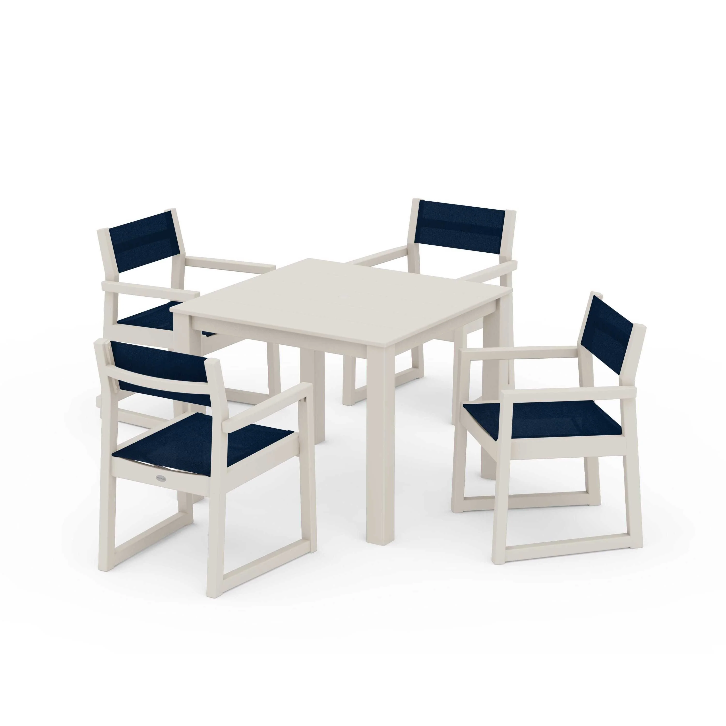 EDGE Sling Arm Chair 5-Piece Parsons Dining Set - Image 50