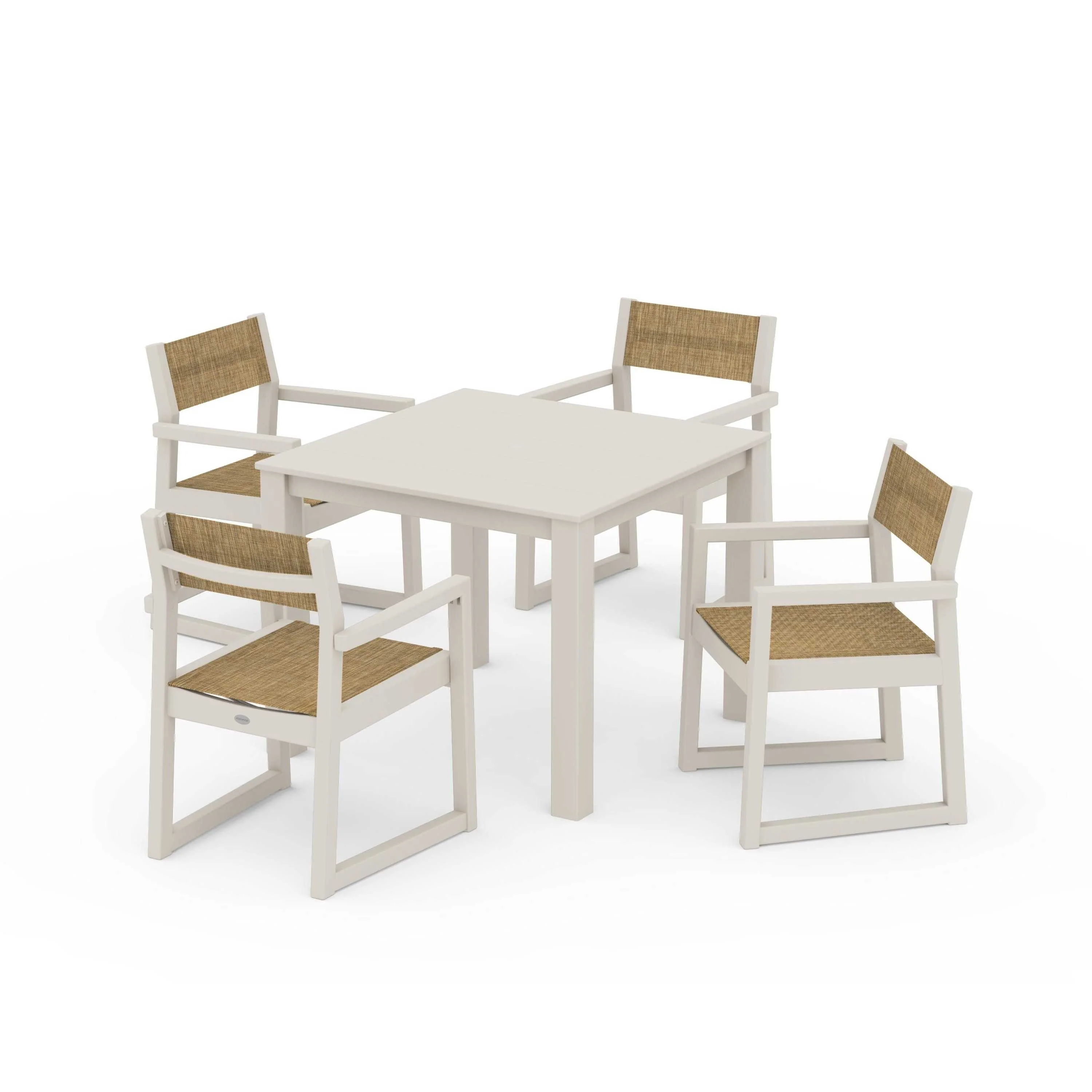 EDGE Sling Arm Chair 5-Piece Parsons Dining Set - Image 51