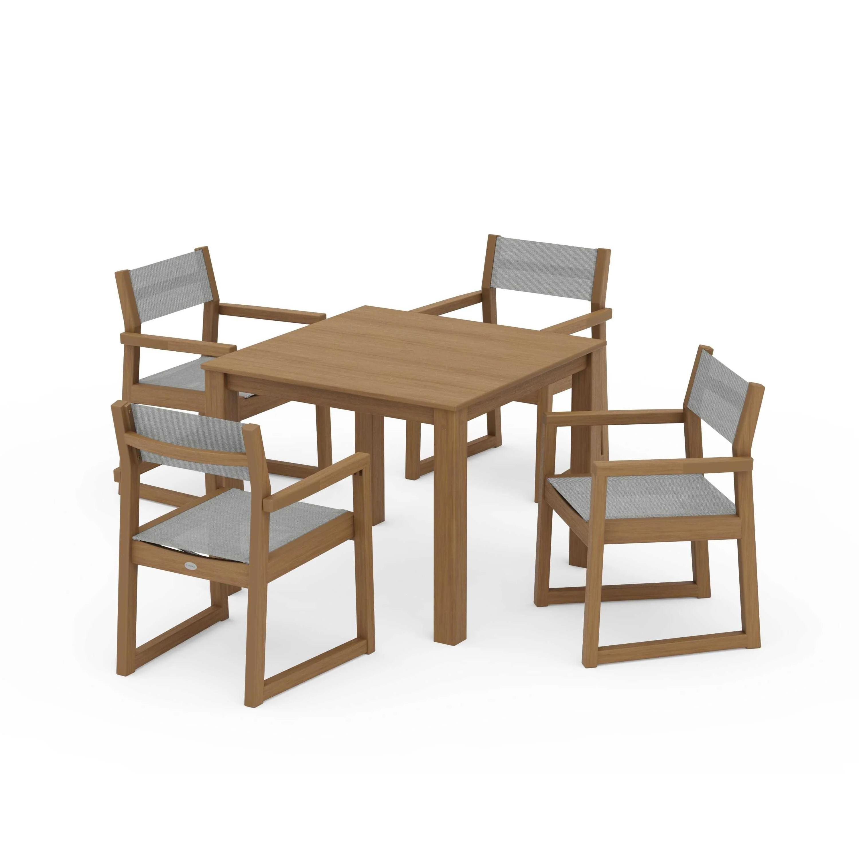 EDGE Sling Arm Chair 5-Piece Parsons Dining Set - Image 56