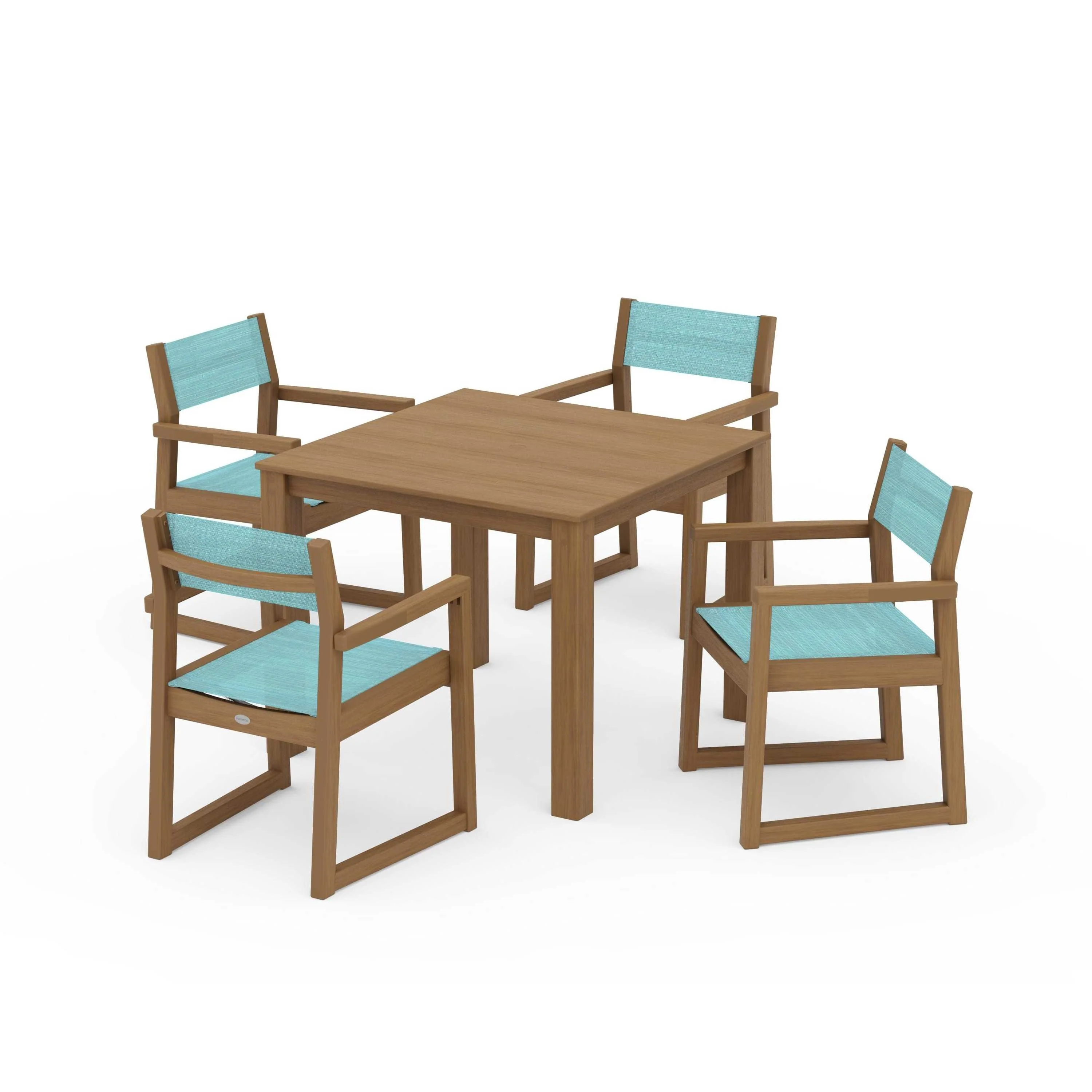 EDGE Sling Arm Chair 5-Piece Parsons Dining Set - Image 60
