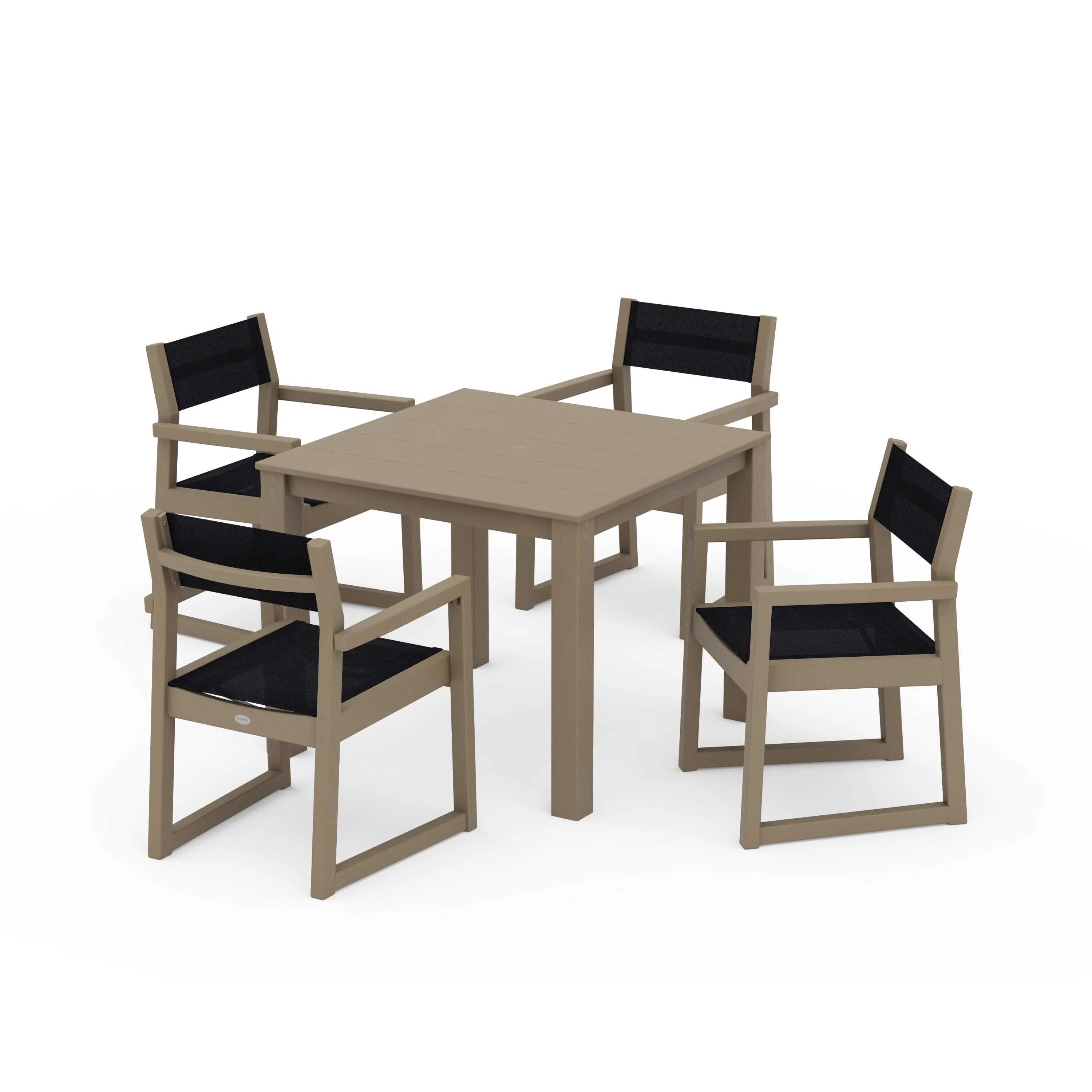 EDGE Sling Arm Chair 5-Piece Parsons Dining Set - Image 61