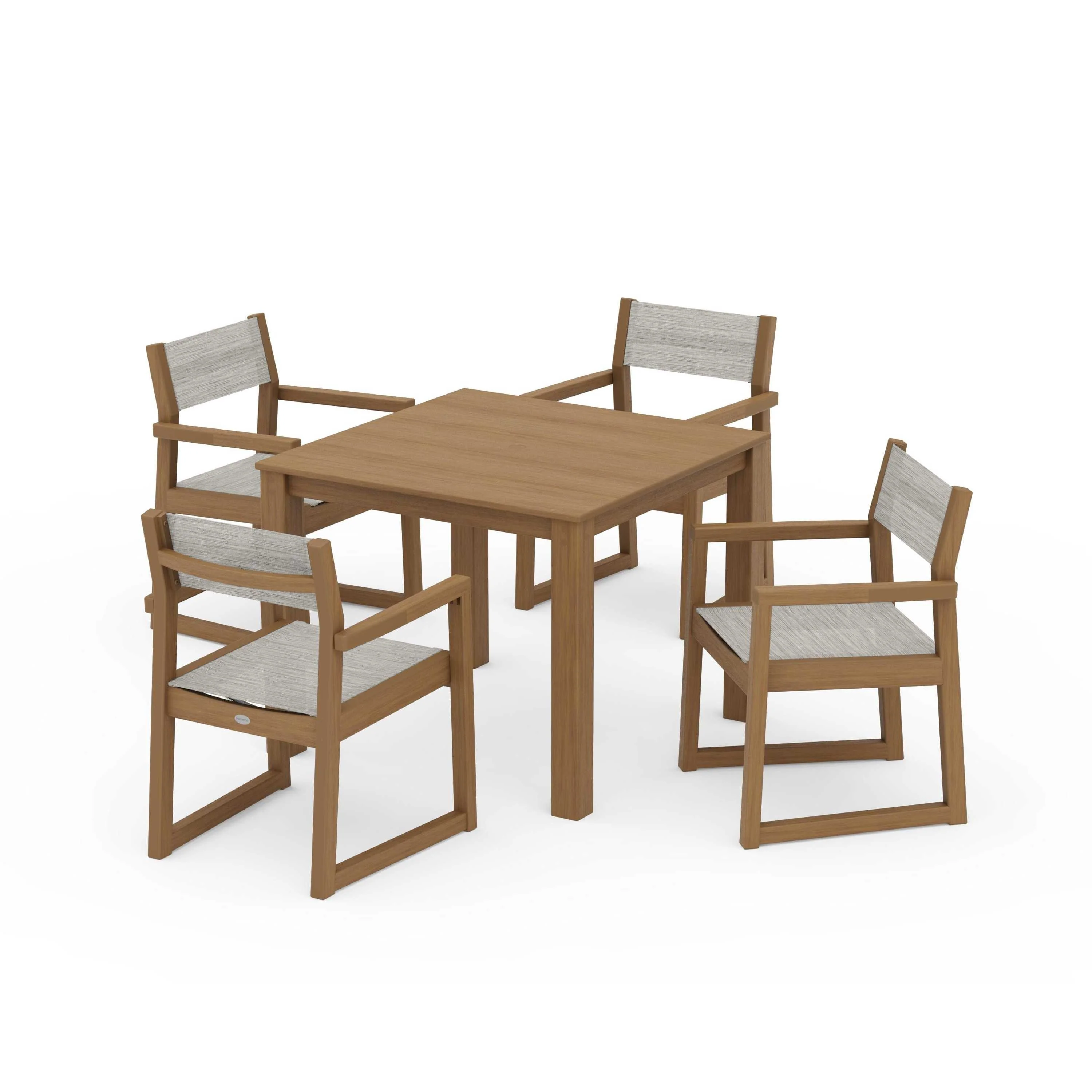 EDGE Sling Arm Chair 5-Piece Parsons Dining Set - Image 62