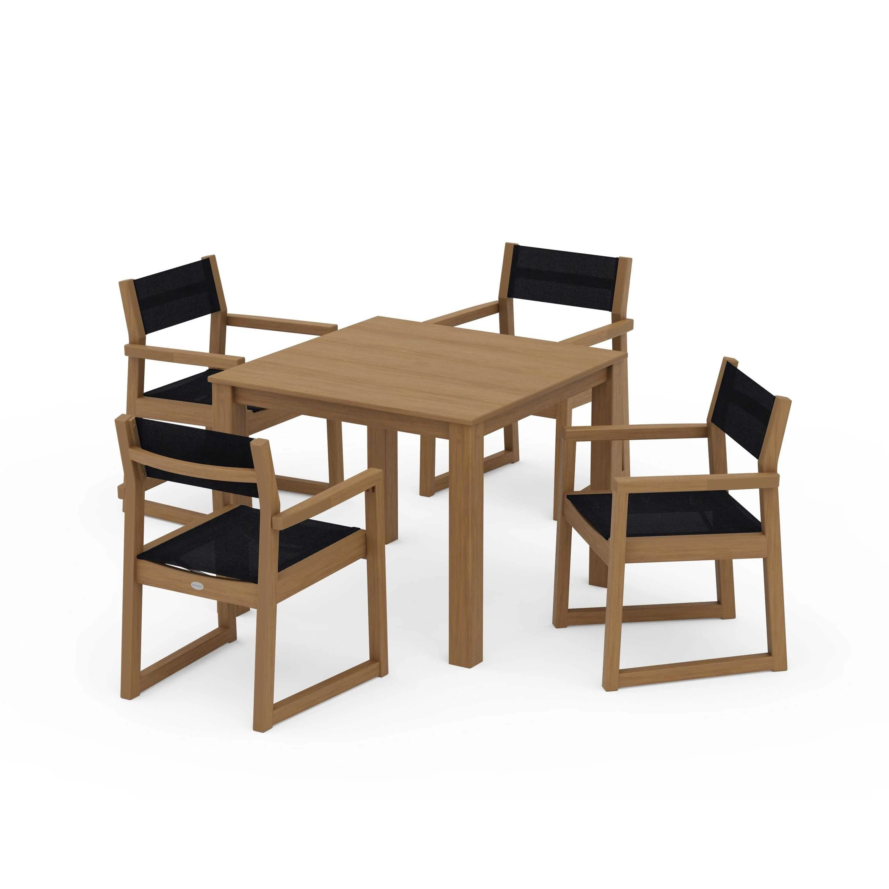 EDGE Sling Arm Chair 5-Piece Parsons Dining Set - Image 69