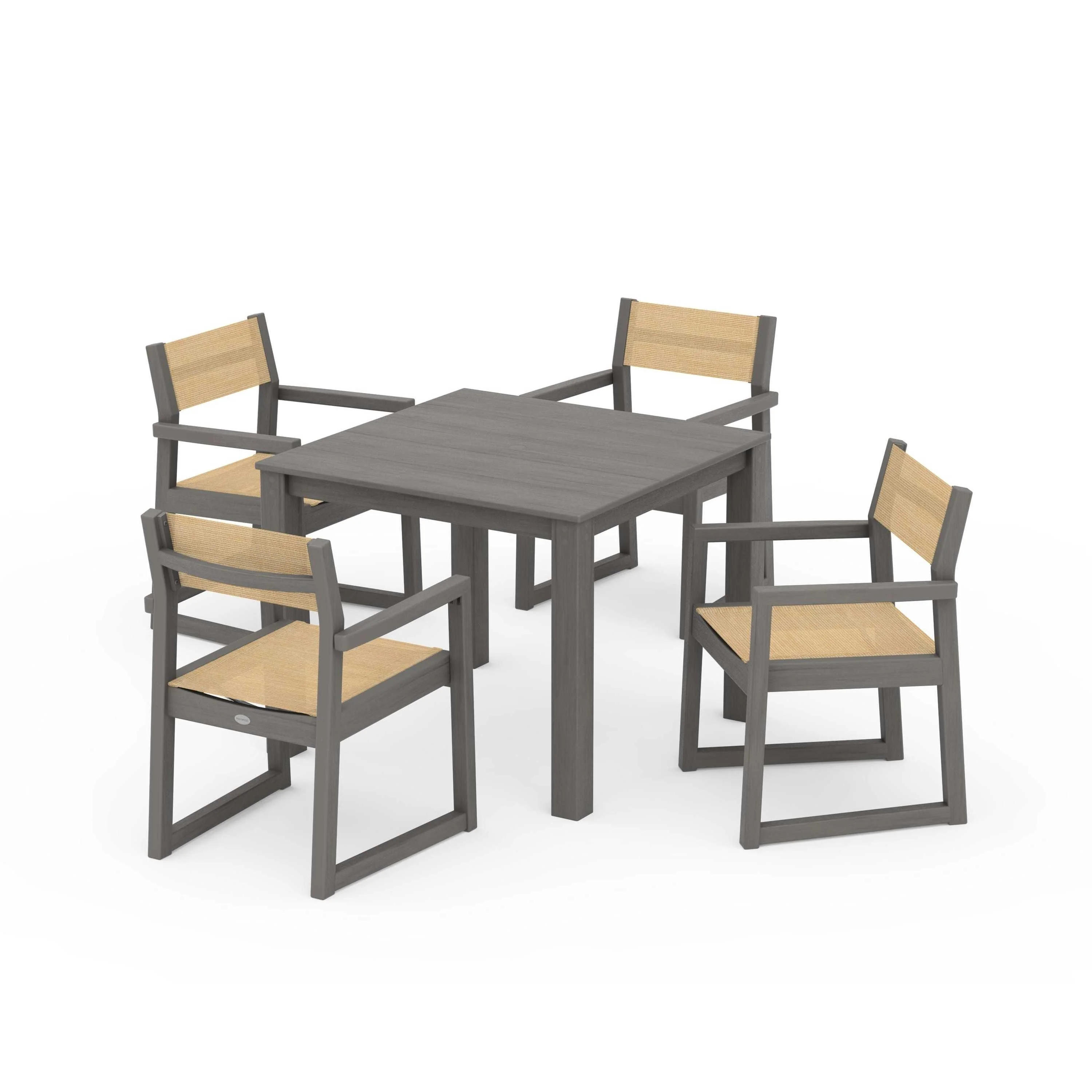 EDGE Sling Arm Chair 5-Piece Parsons Dining Set - Image 71
