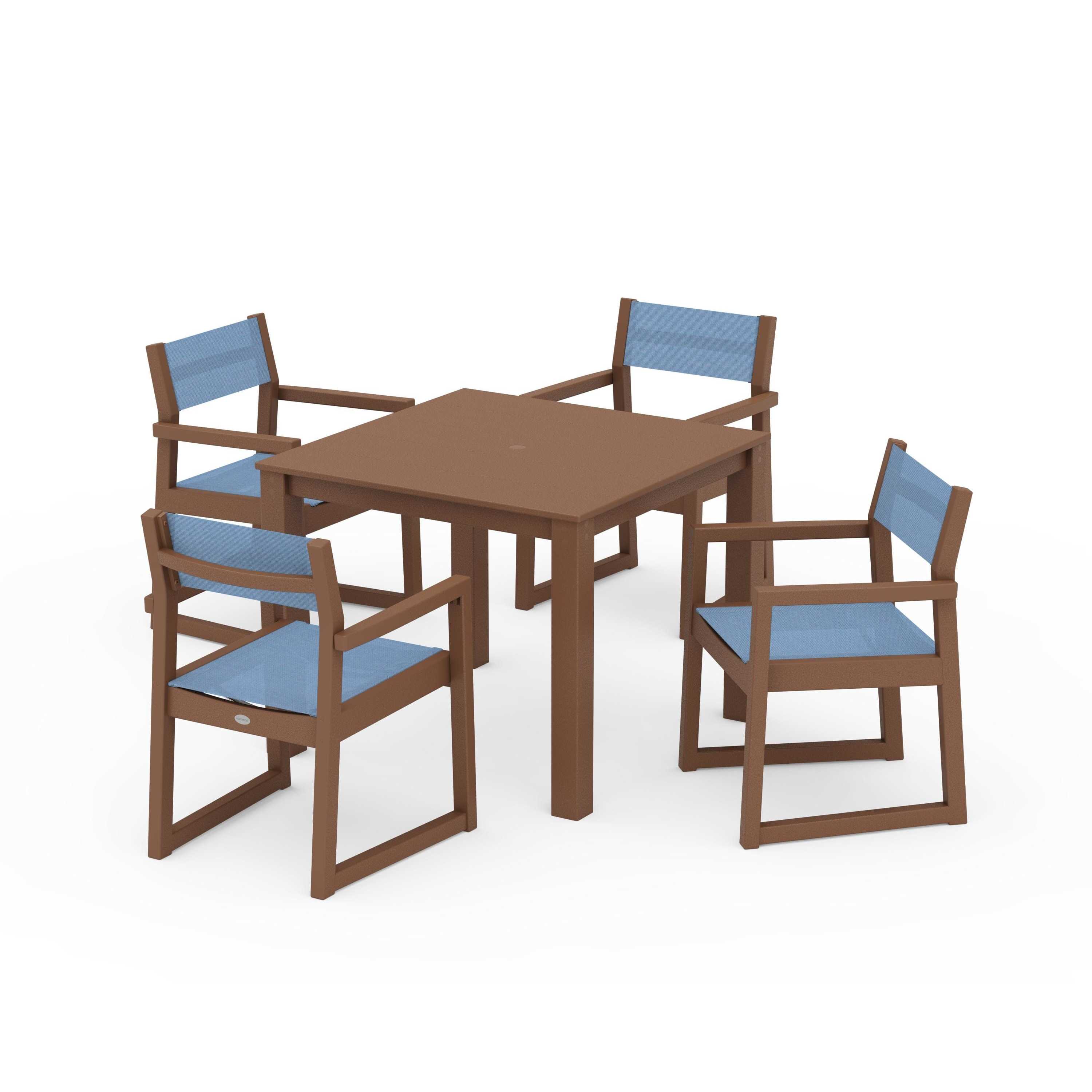 EDGE Sling Arm Chair 5-Piece Parsons Dining Set - Image 74