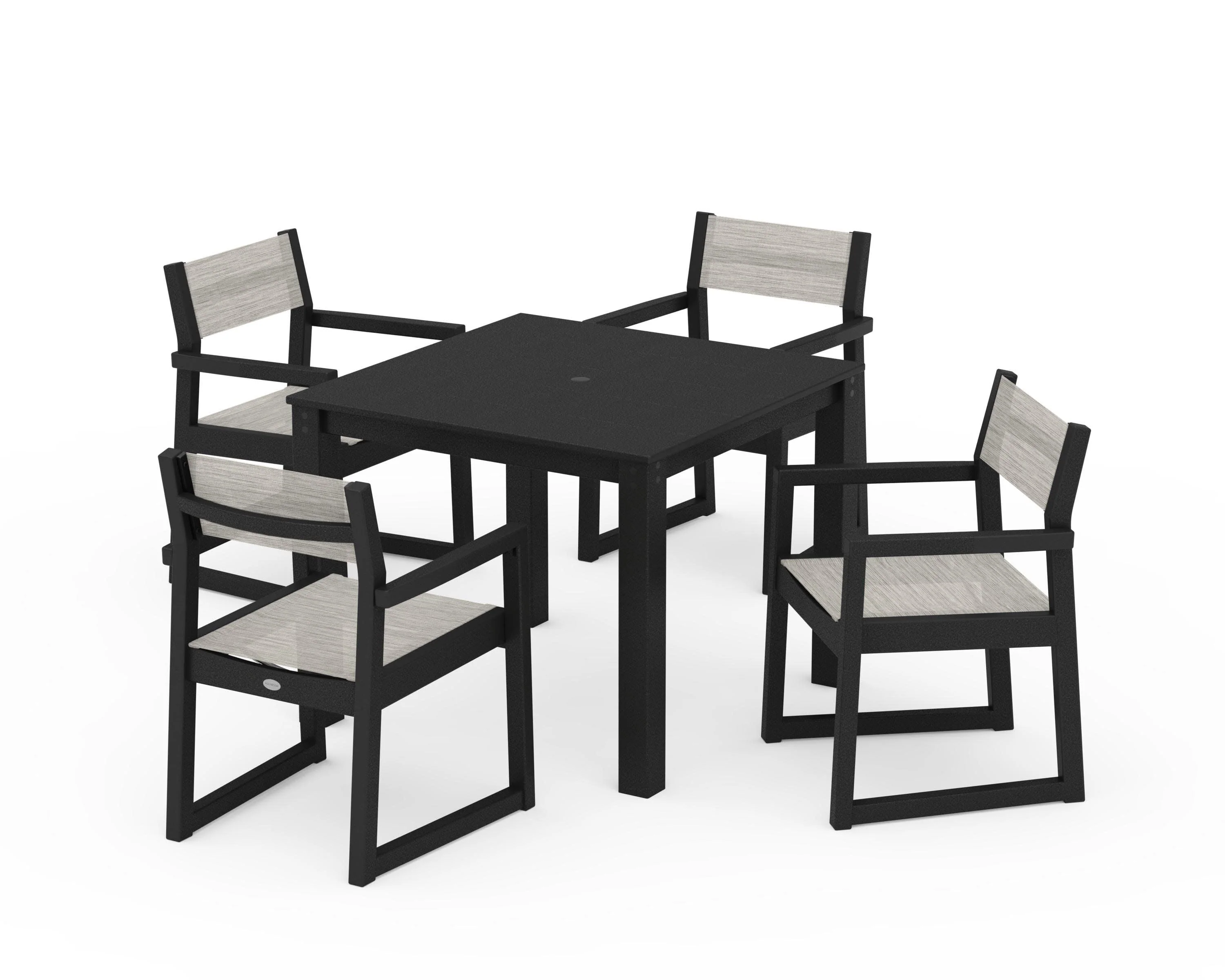 EDGE Sling Arm Chair 5-Piece Parsons Dining Set - Image 8
