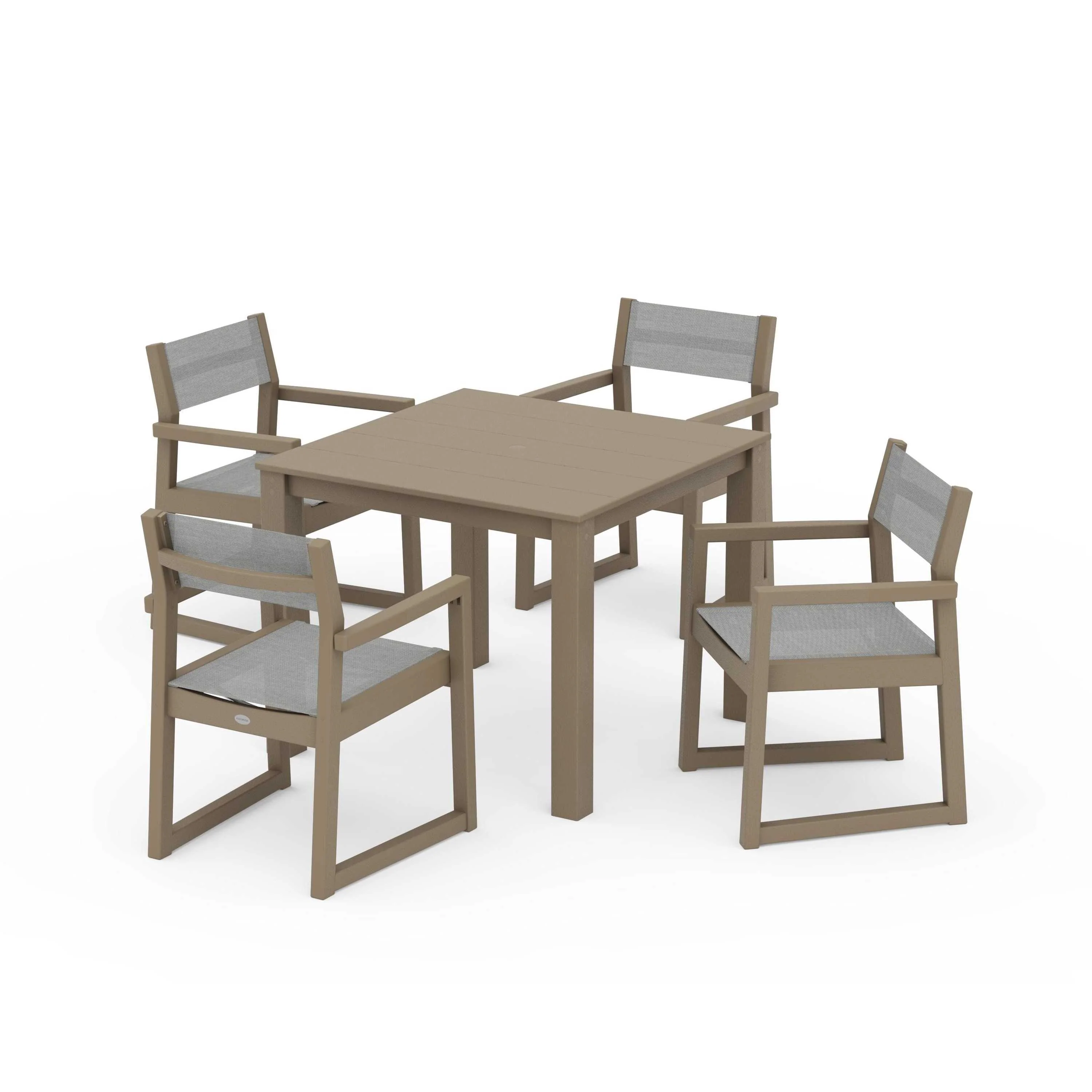 EDGE Sling Arm Chair 5-Piece Parsons Dining Set - Image 82