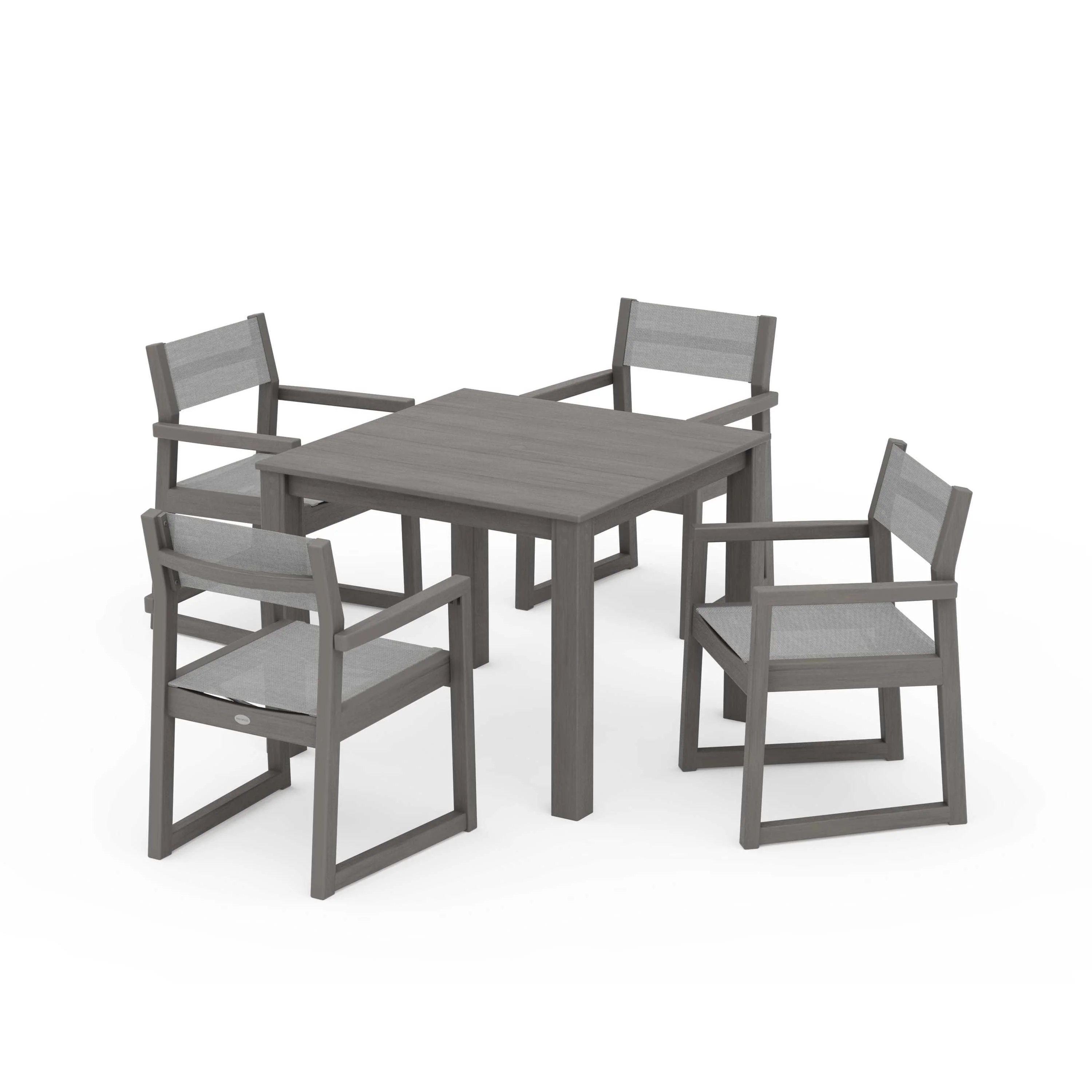 EDGE Sling Arm Chair 5-Piece Parsons Dining Set - Image 85