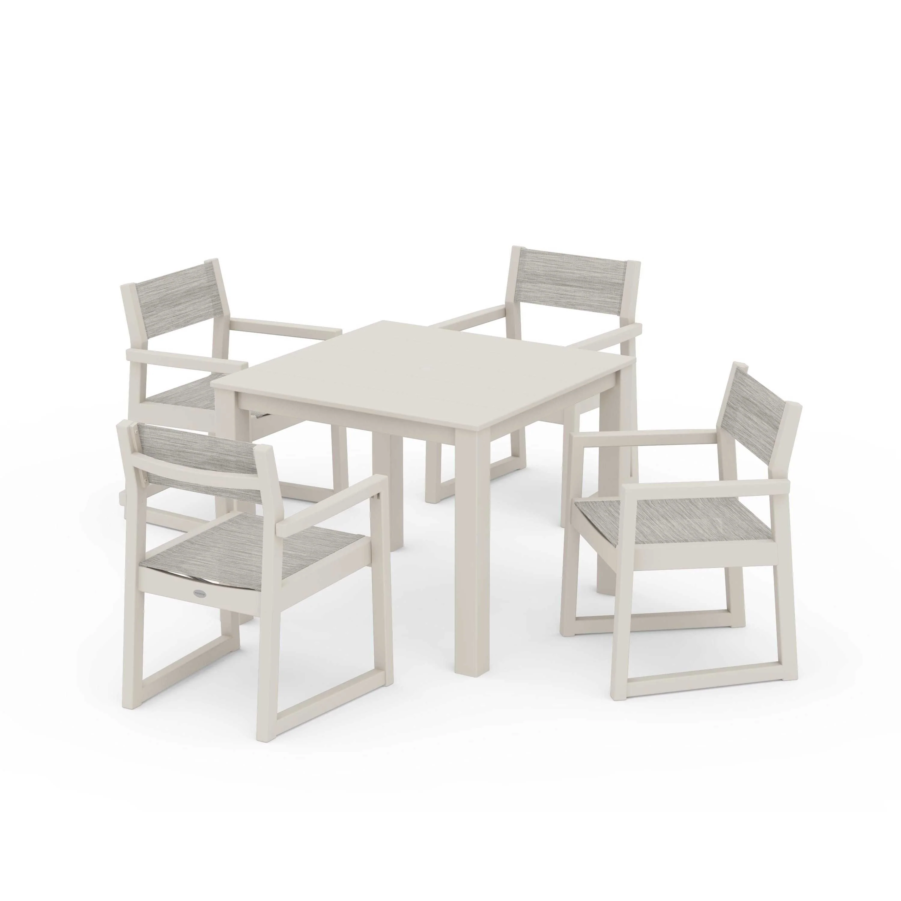 EDGE Sling Arm Chair 5-Piece Parsons Dining Set - Image 88