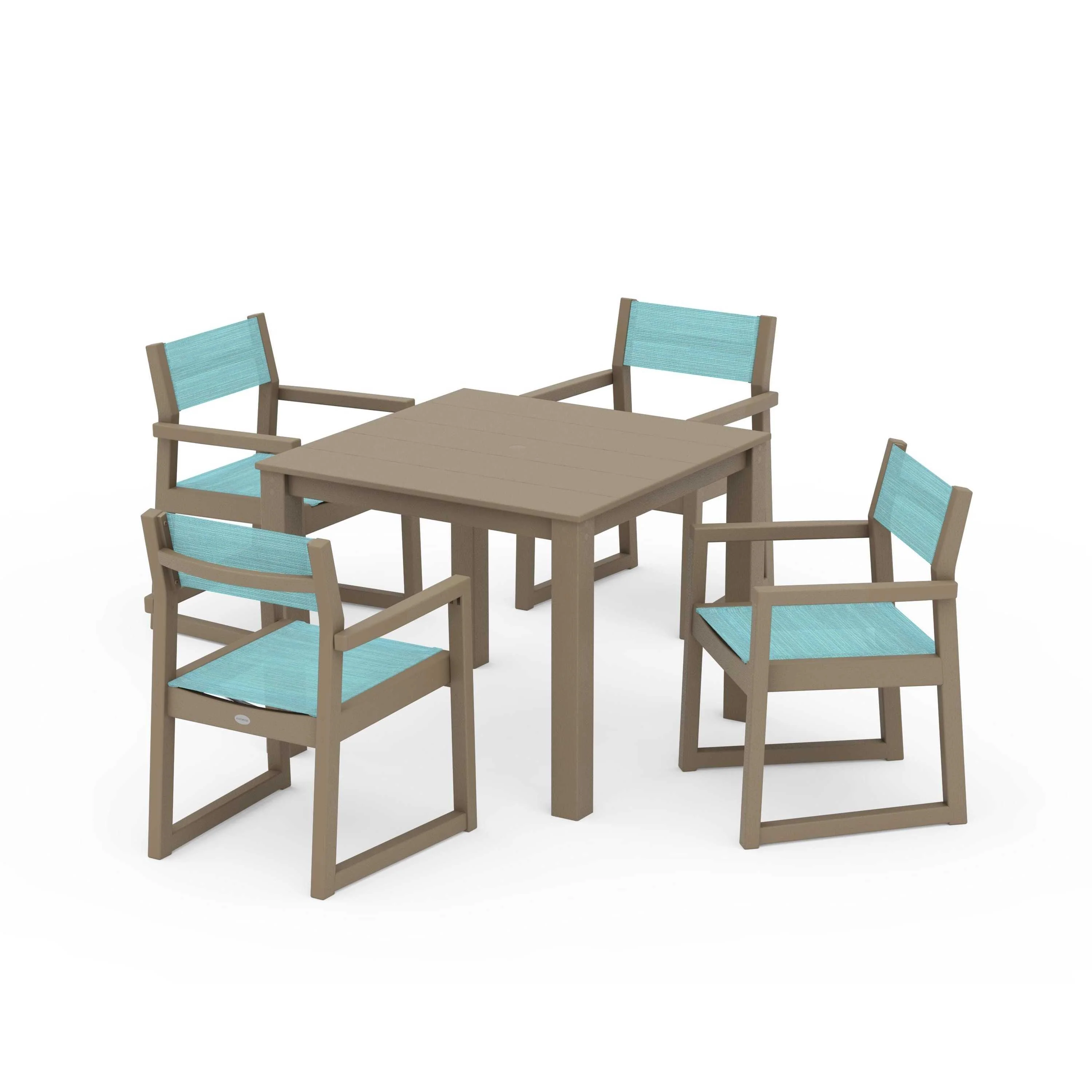 EDGE Sling Arm Chair 5-Piece Parsons Dining Set - Image 89