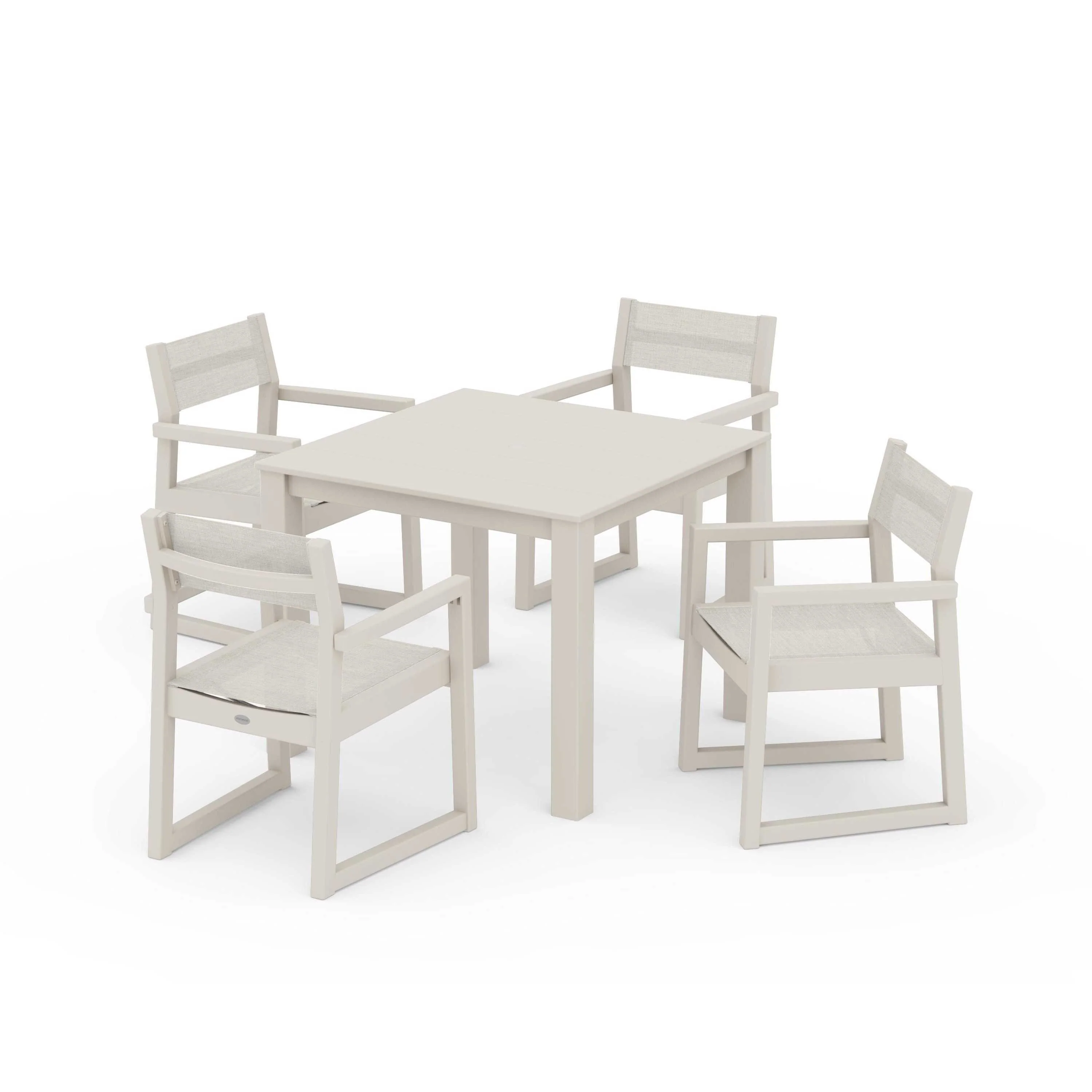 EDGE Sling Arm Chair 5-Piece Parsons Dining Set - Image 95