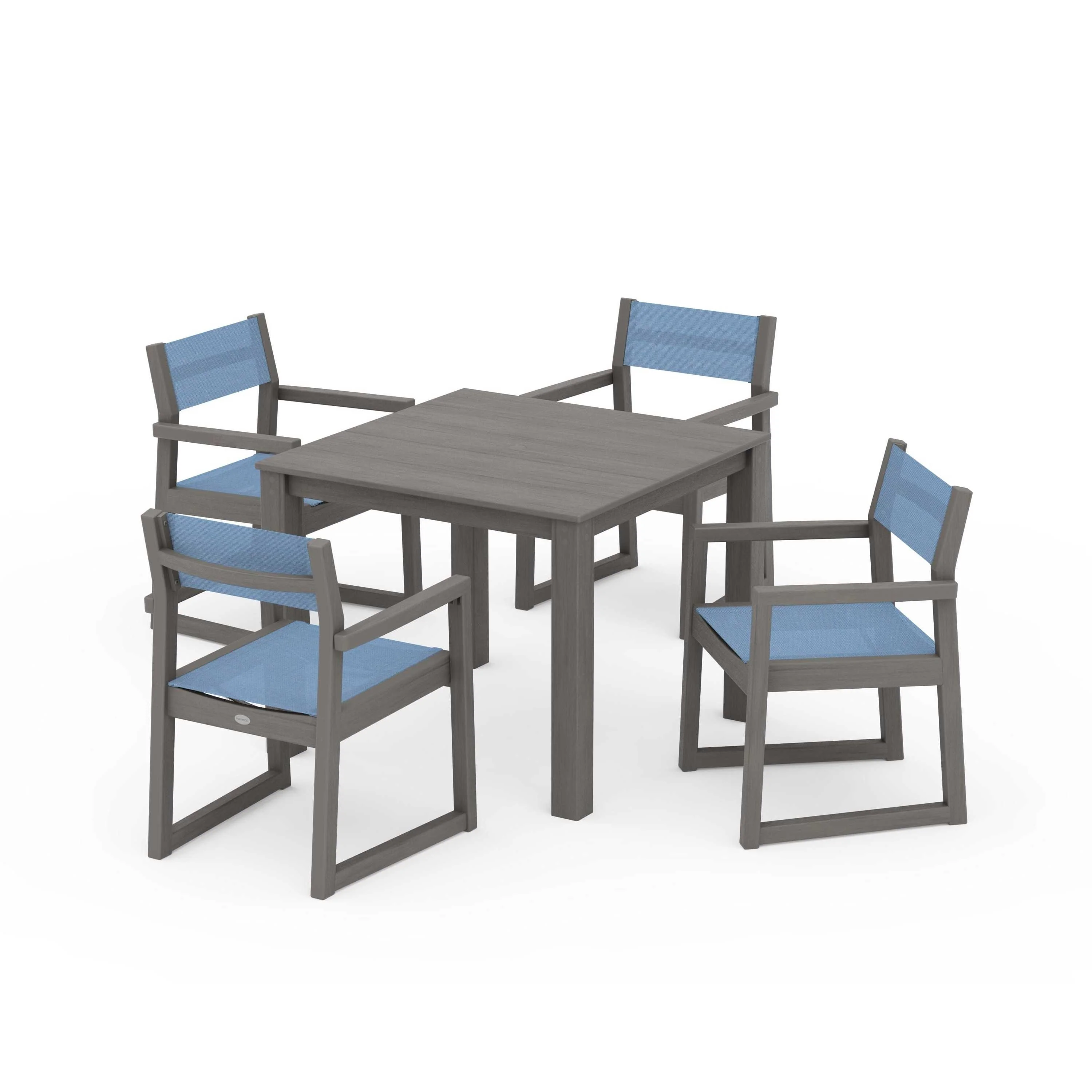 EDGE Sling Arm Chair 5-Piece Parsons Dining Set - Image 96